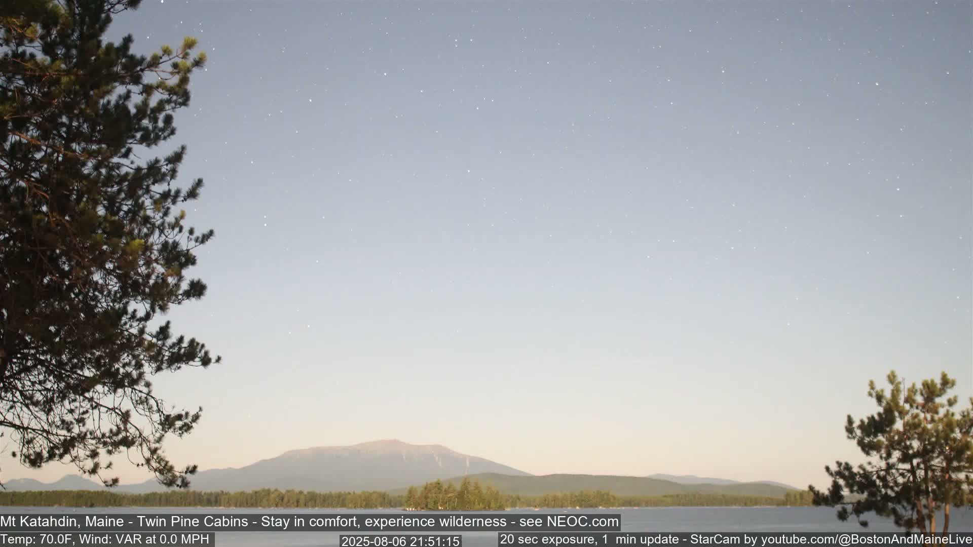 Mt Katahdin Live Cam - Millinocket, Maine, USA