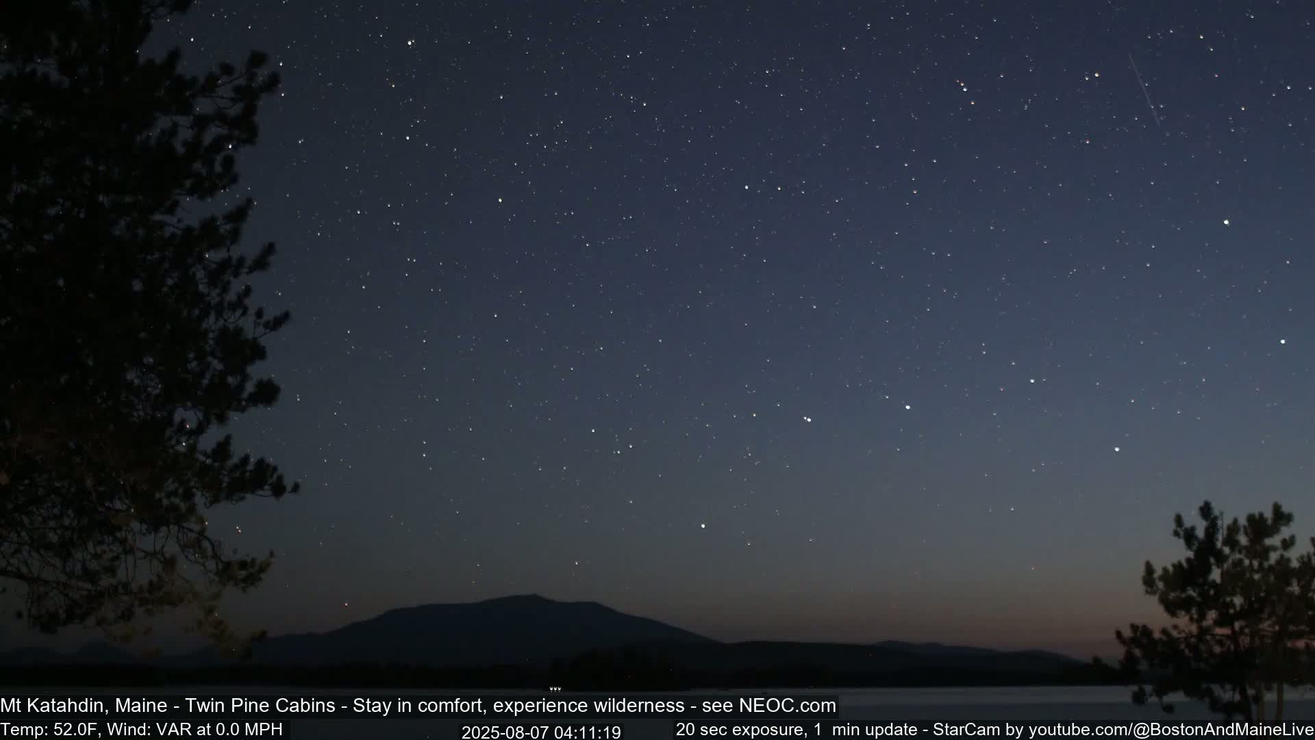 Mt Katahdin Live Cam - Millinocket, Maine, USA