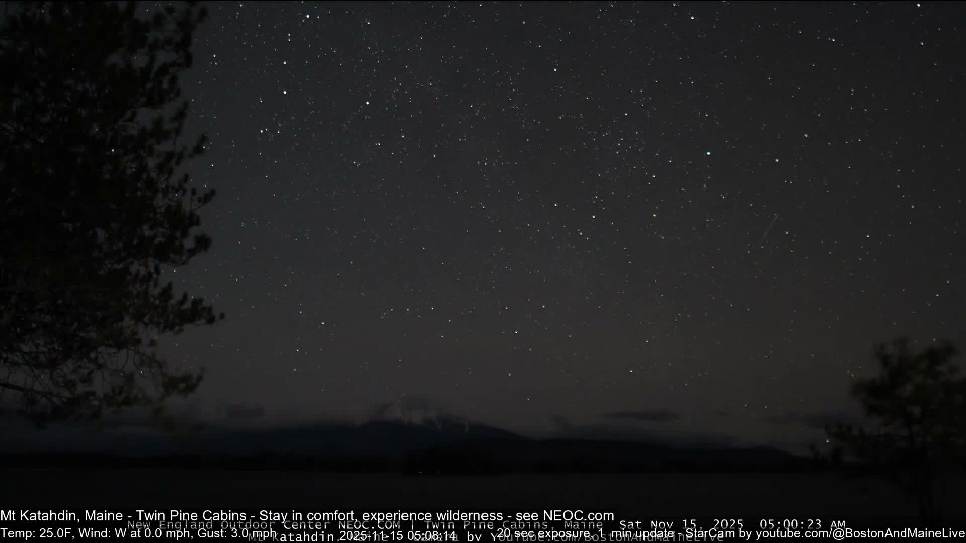 Mt Katahdin Live Cam - Millinocket, Maine, USA