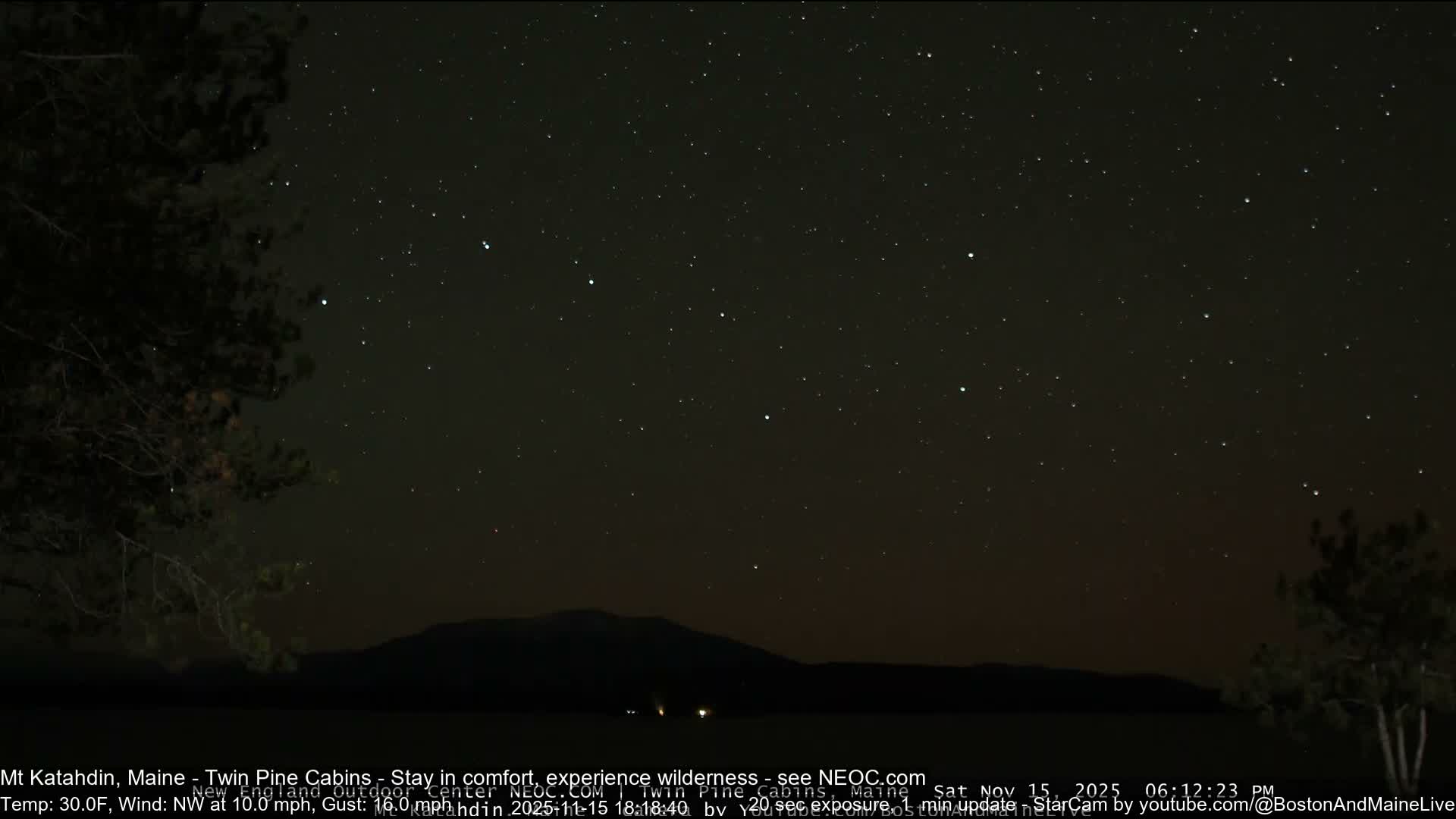 Mt Katahdin Live Cam - Millinocket, Maine, USA