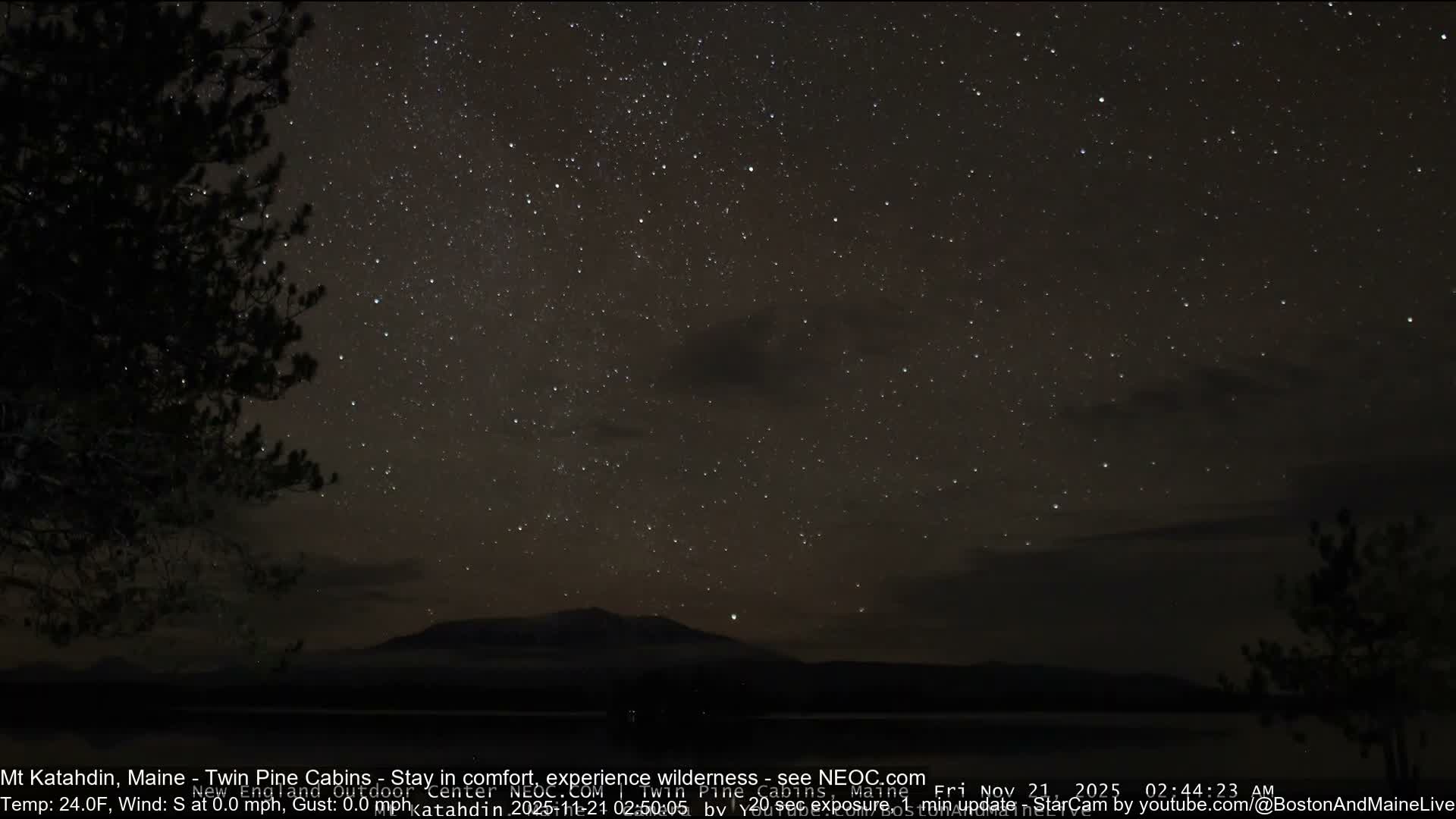 Mt Katahdin Live Cam - Millinocket, Maine, USA