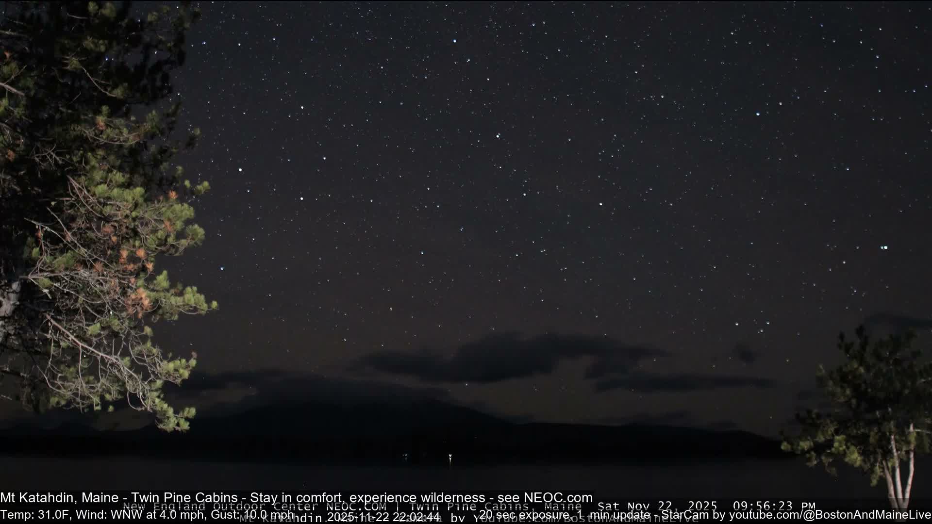 Mt Katahdin Live Cam - Millinocket, Maine, USA