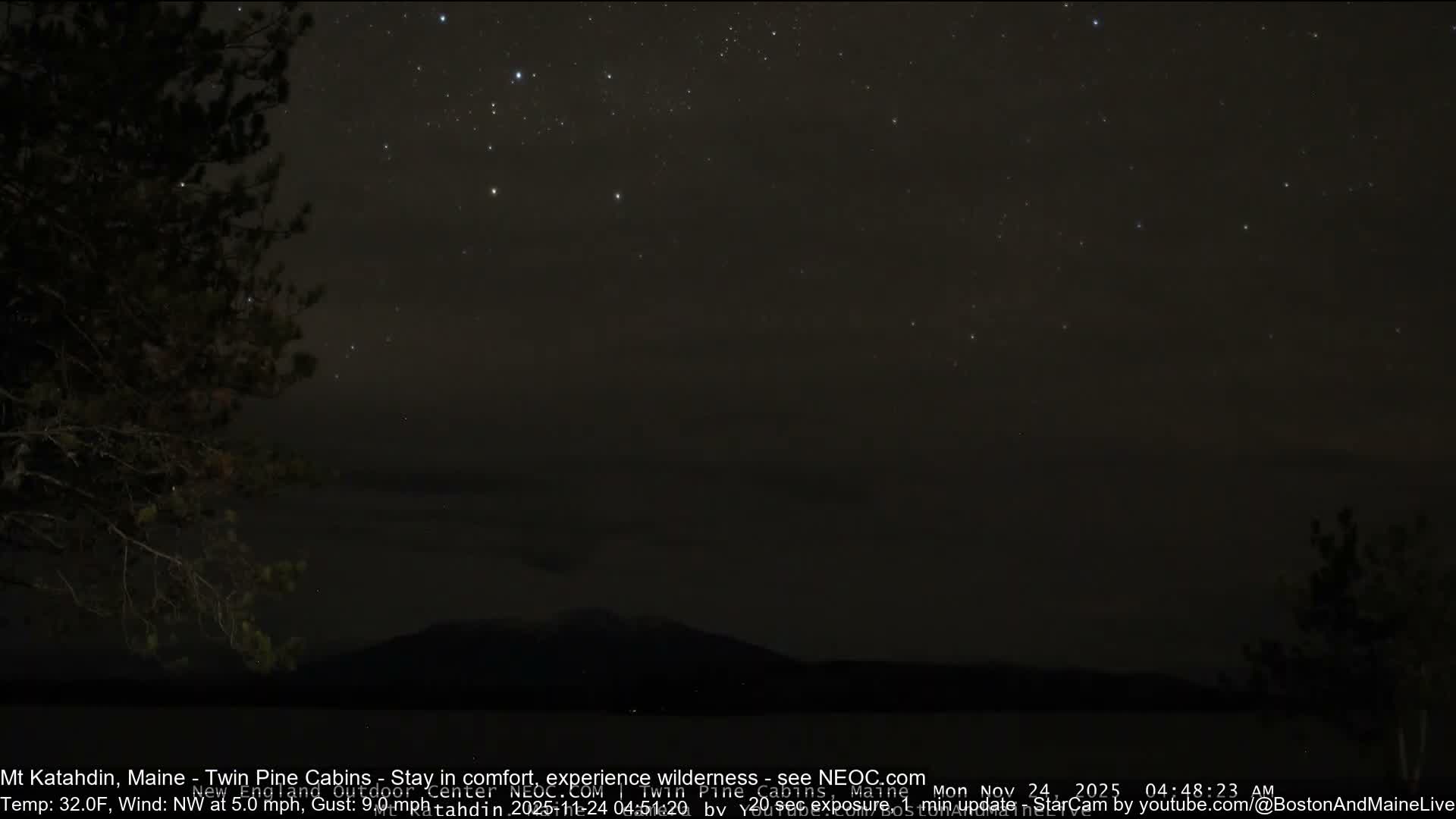 Mt Katahdin Live Cam - Millinocket, Maine, USA