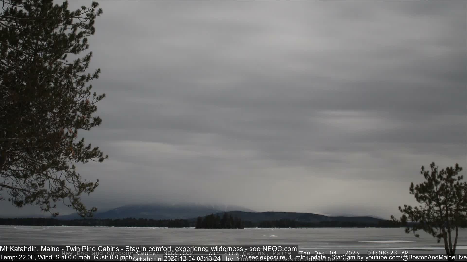 Mt Katahdin Live Cam - Millinocket, Maine, USA