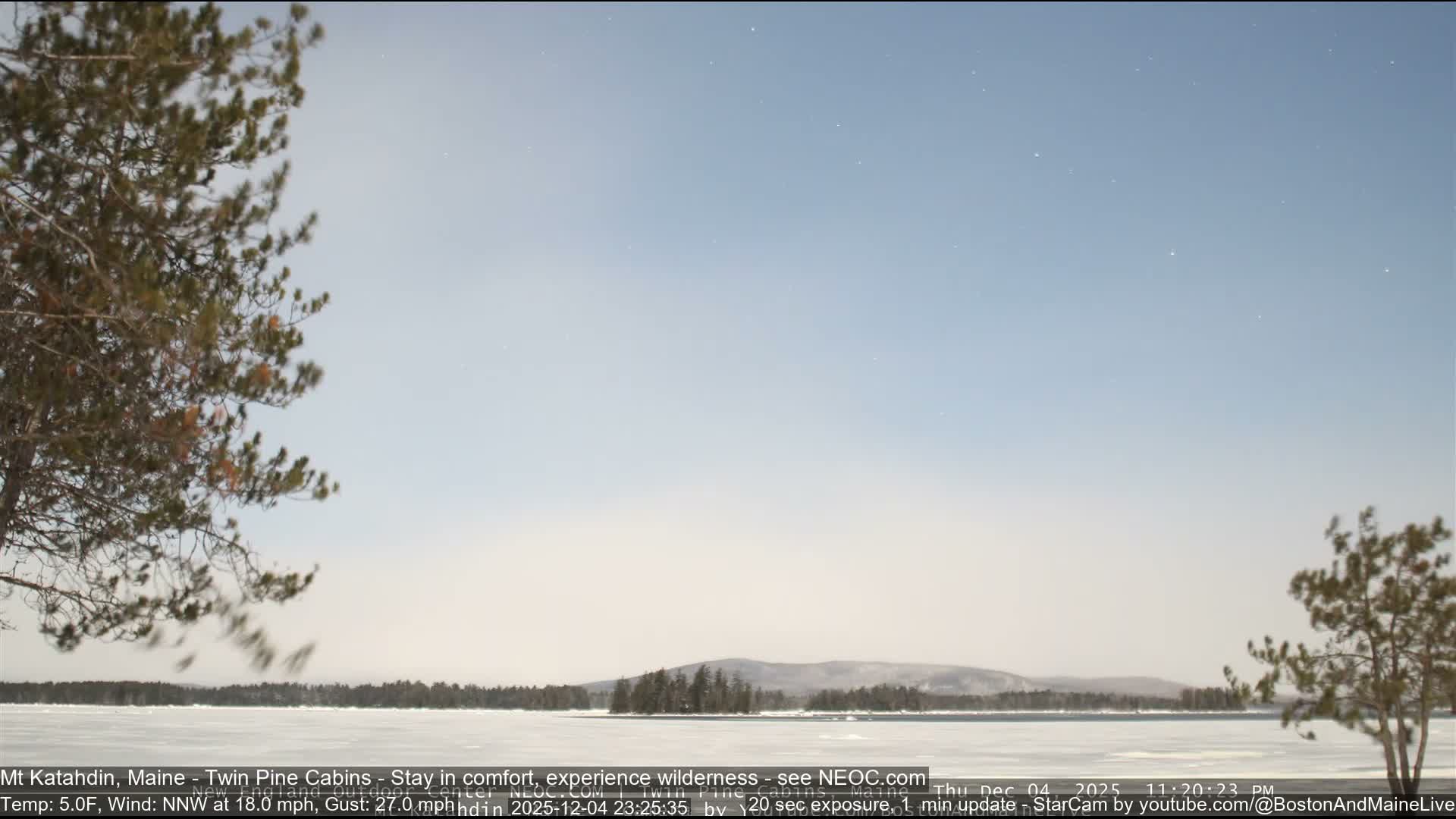 Mt Katahdin Live Cam - Millinocket, Maine, USA