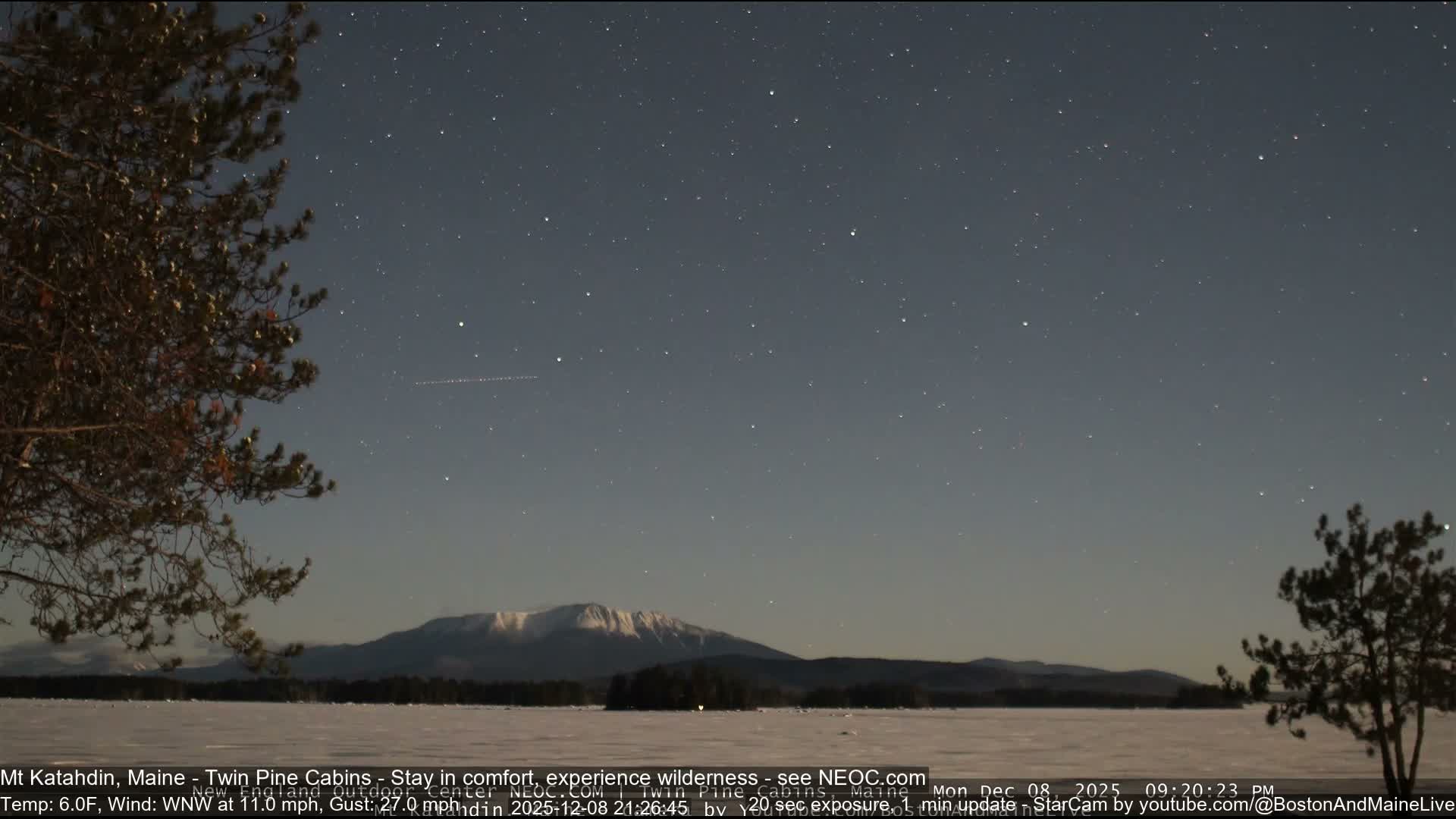 Mt Katahdin Live Cam - Millinocket, Maine, USA