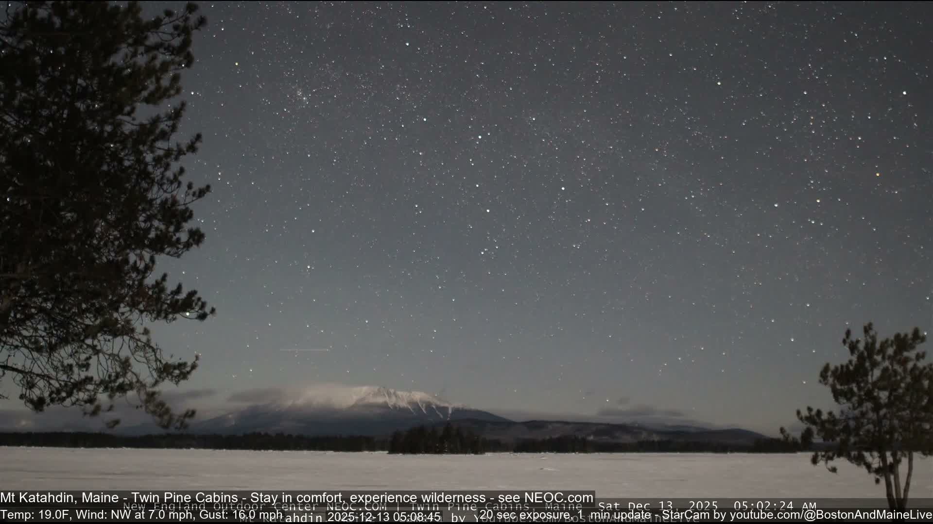 Mt Katahdin Live Cam - Millinocket, Maine, USA