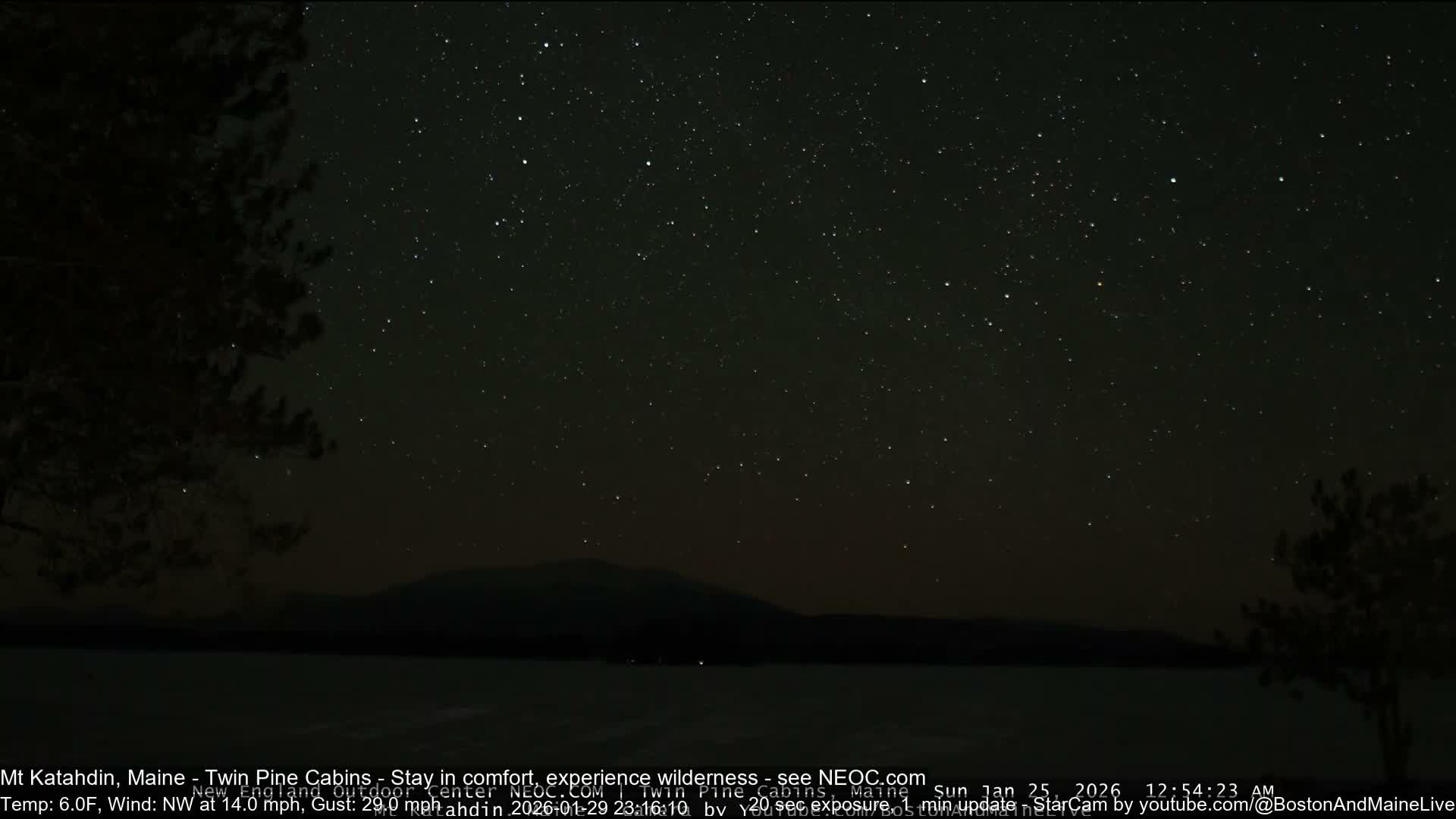 Mt Katahdin Live Cam - Millinocket, Maine, USA