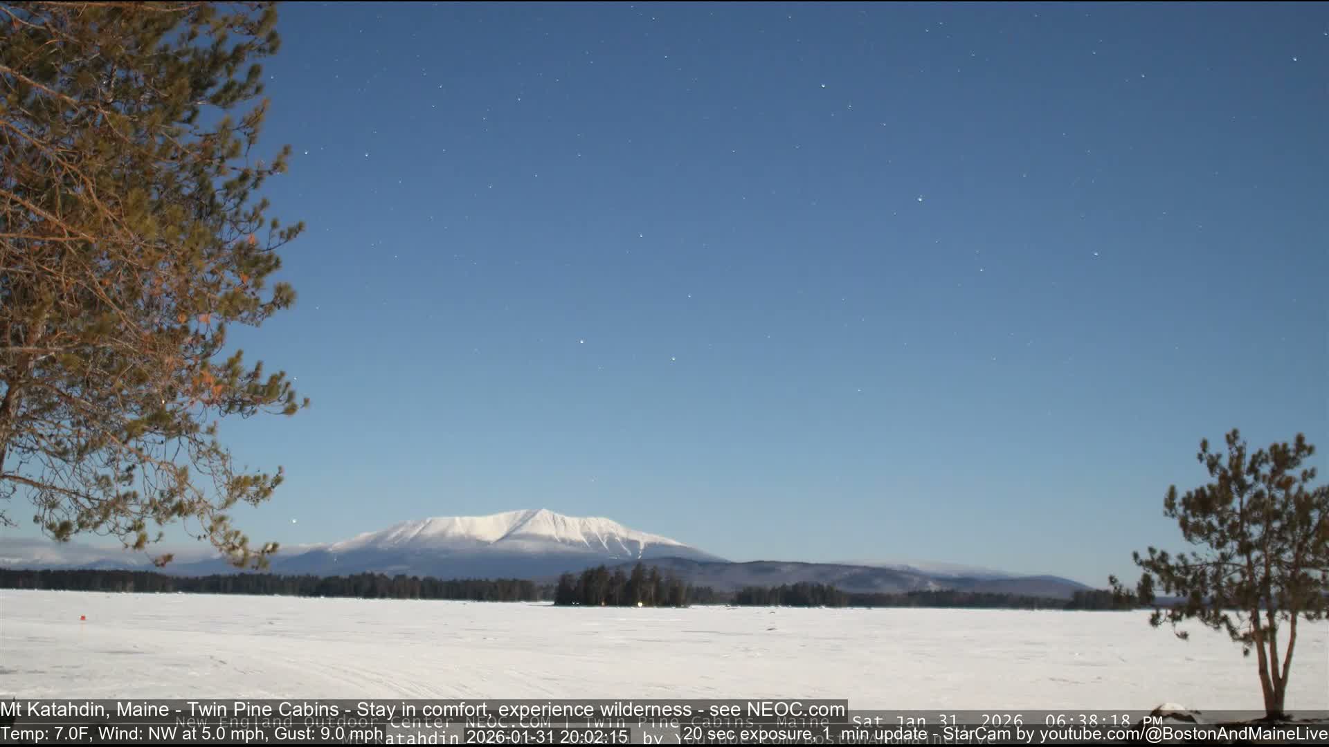 Mt Katahdin Live Cam - Millinocket, Maine, USA