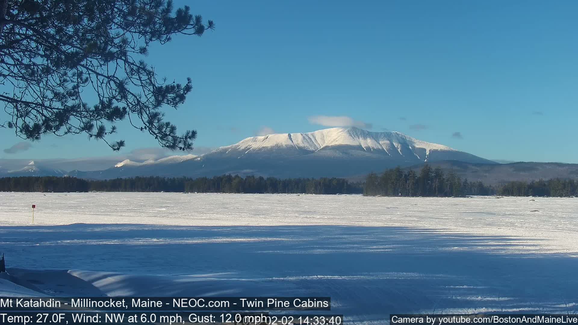 Mt Katahdin Live Cam - Millinocket, Maine, USA