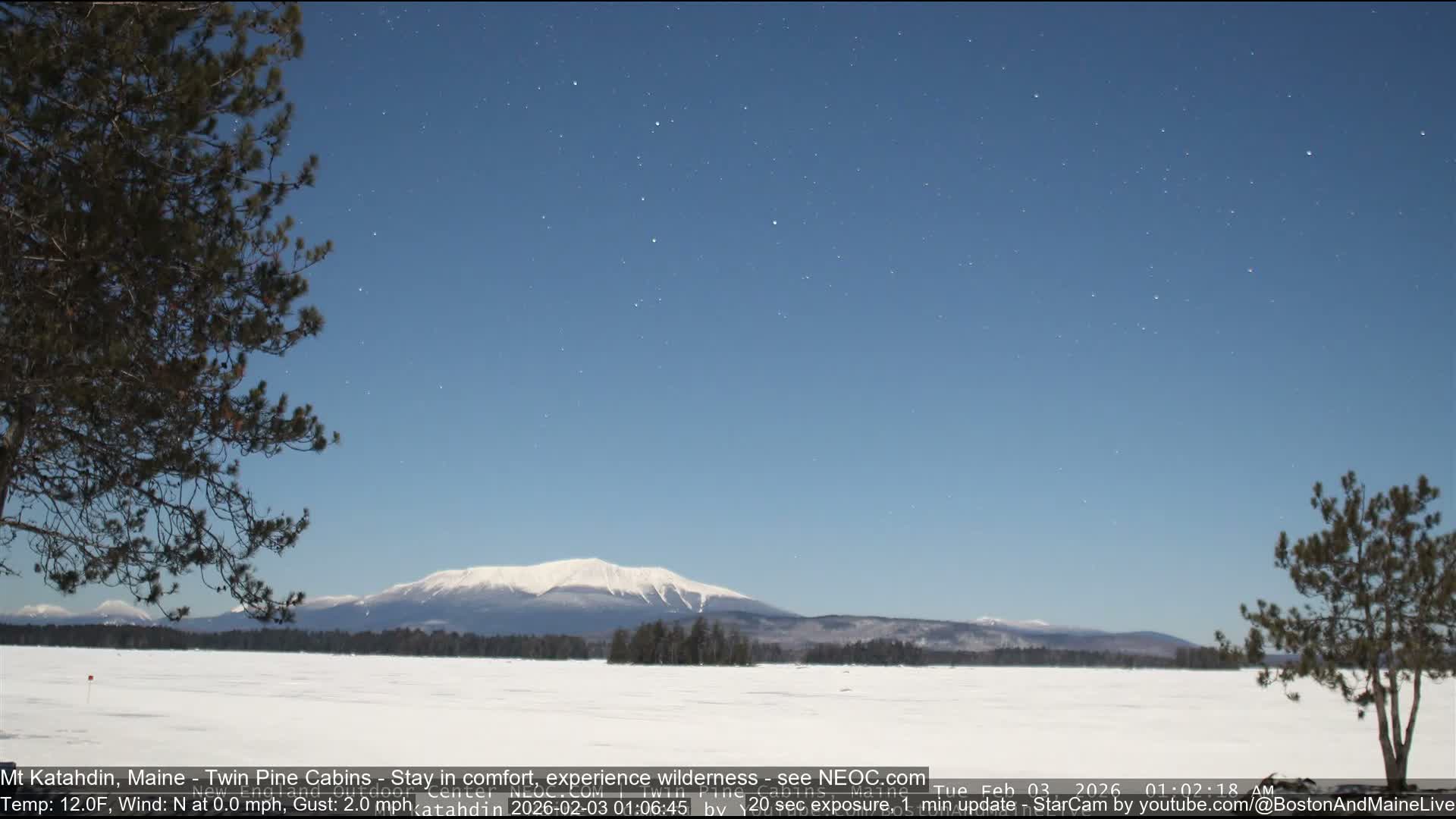Mt Katahdin Live Cam - Millinocket, Maine, USA