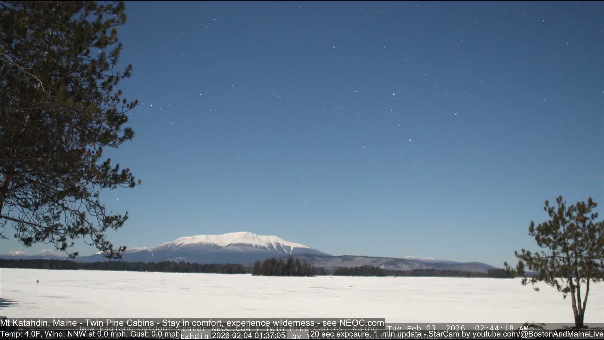 Mt Katahdin Live Cam - Millinocket, Maine, USA
