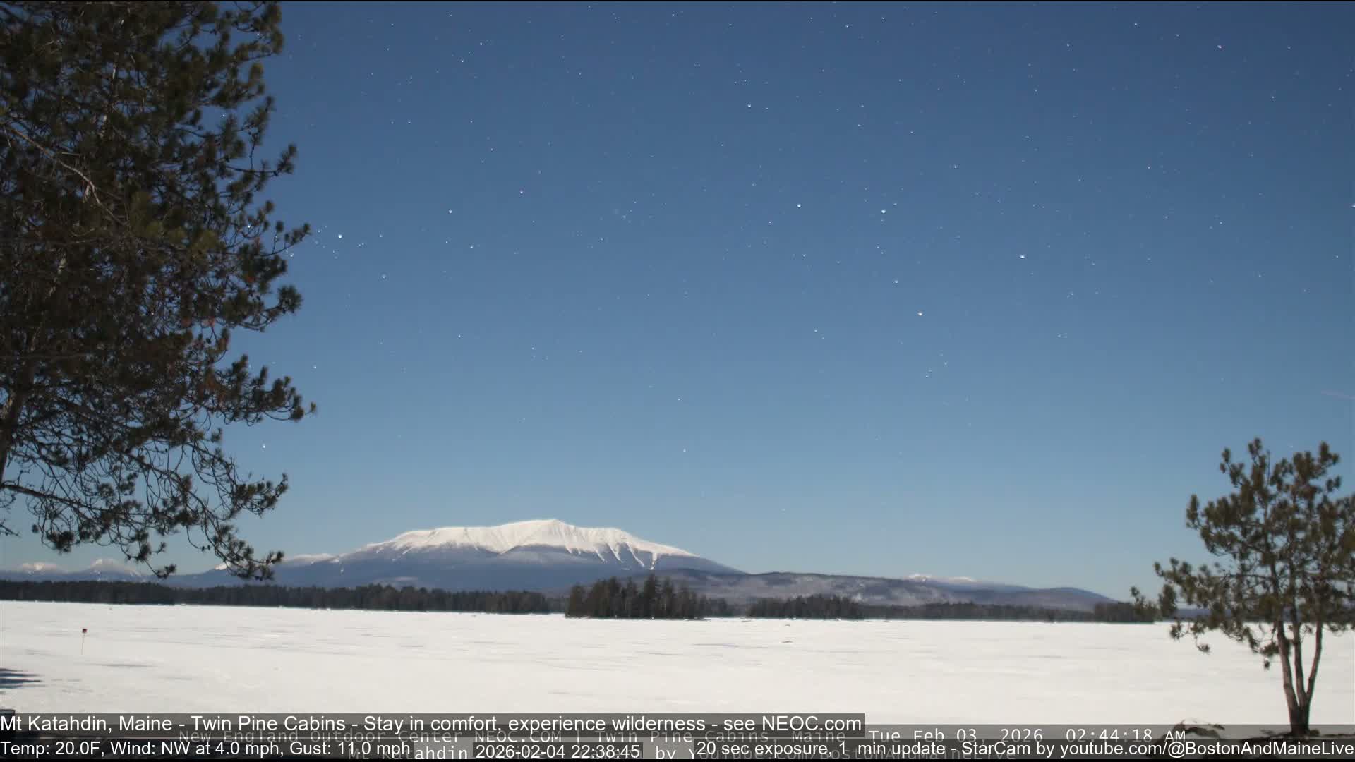 Mt Katahdin Live Cam - Millinocket, Maine, USA