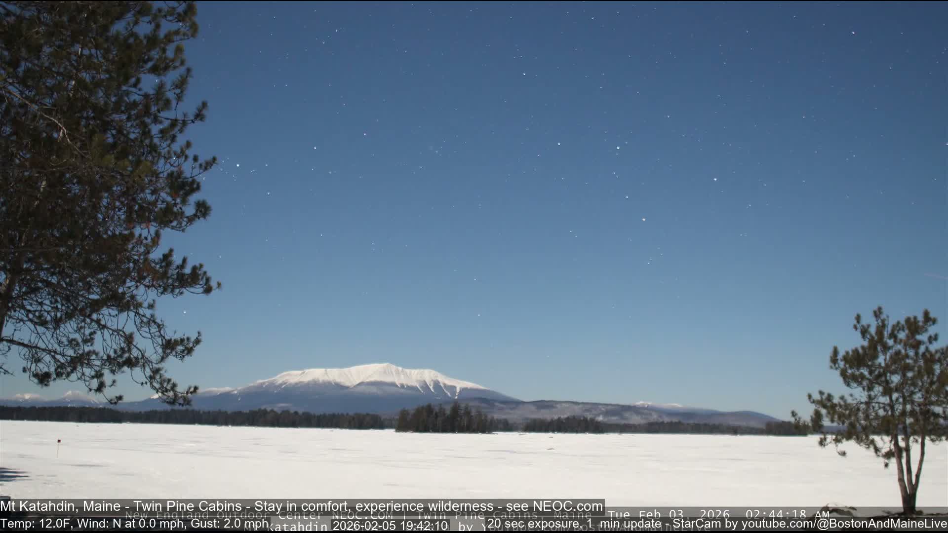 Mt Katahdin Live Cam - Millinocket, Maine, USA