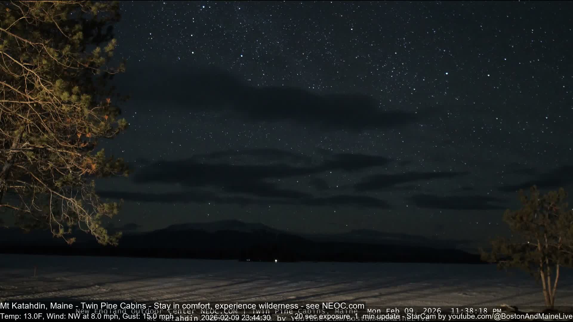 Mt Katahdin Live Cam - Millinocket, Maine, USA