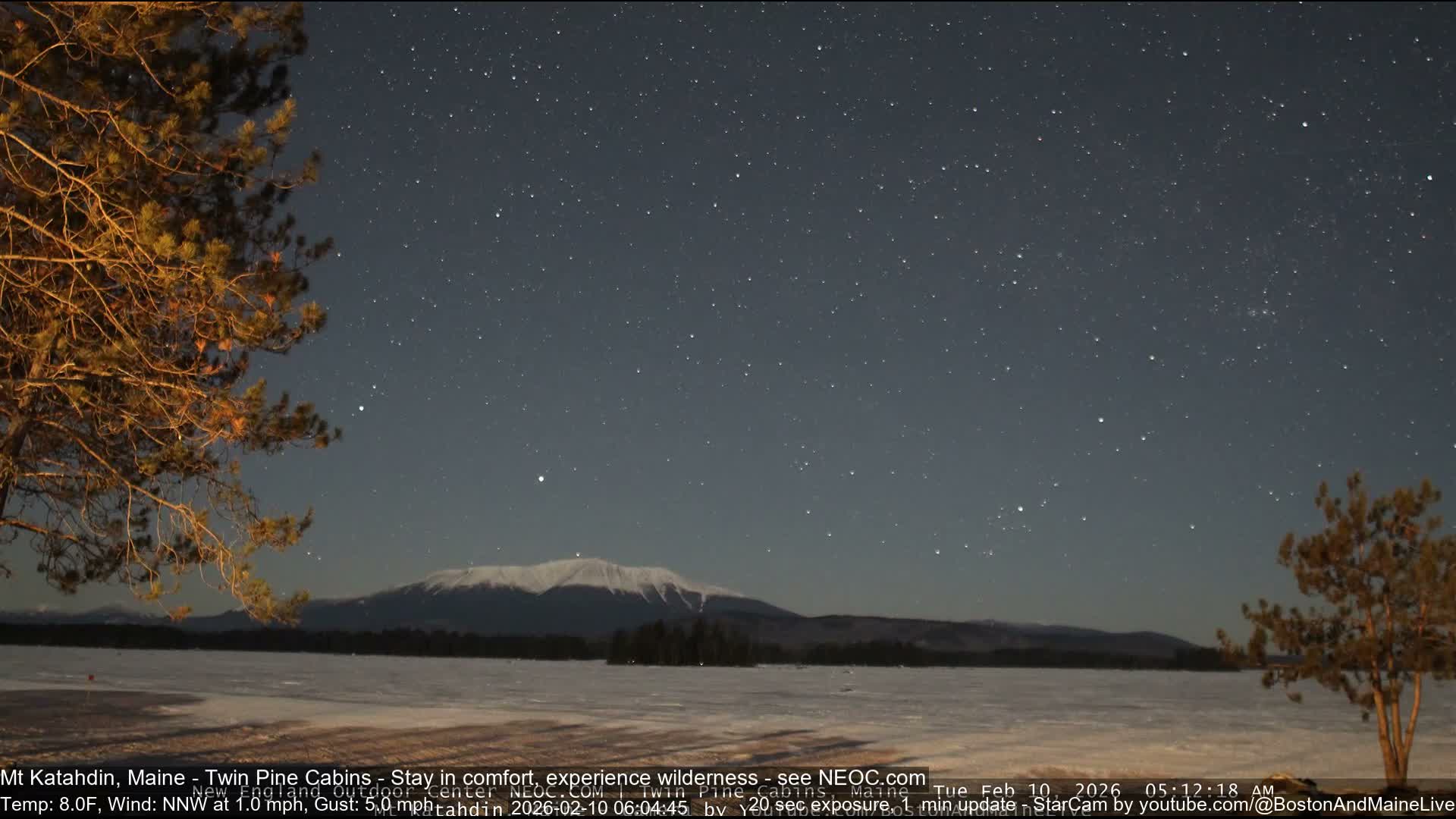Mt Katahdin Live Cam - Millinocket, Maine, USA
