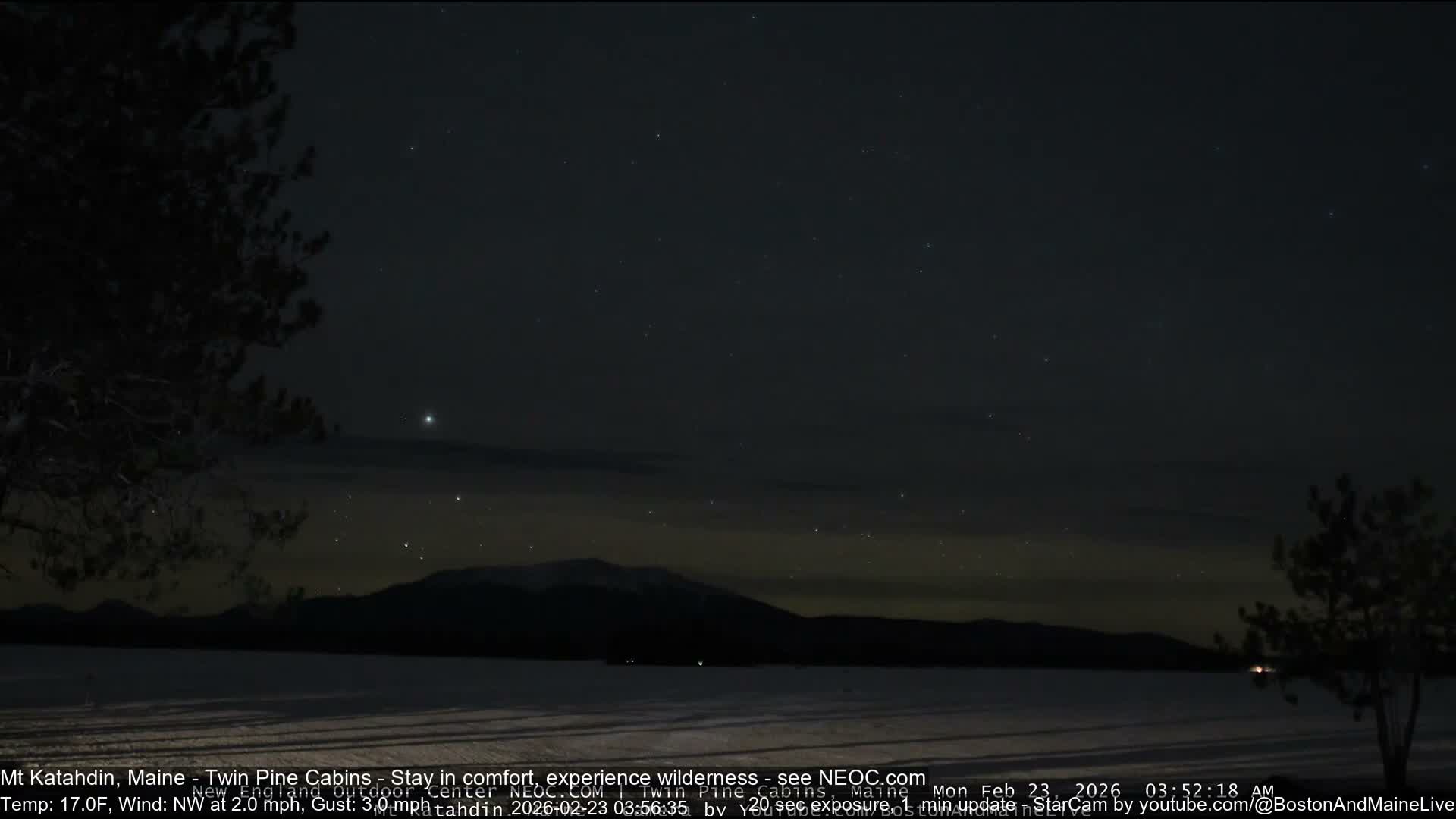 Mt Katahdin Live Cam - Millinocket, Maine, USA