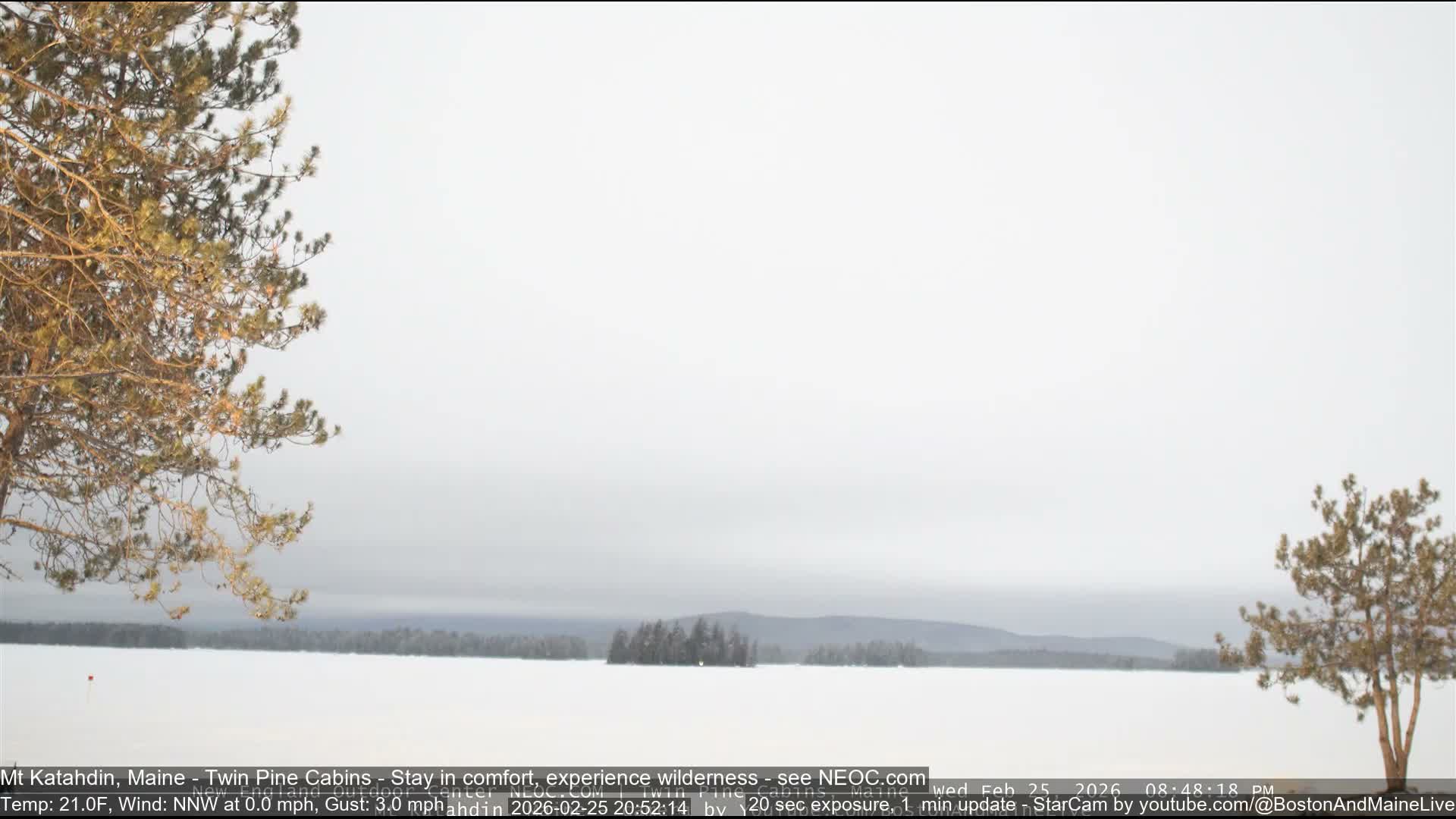 Mt Katahdin Live Cam - Millinocket, Maine, USA