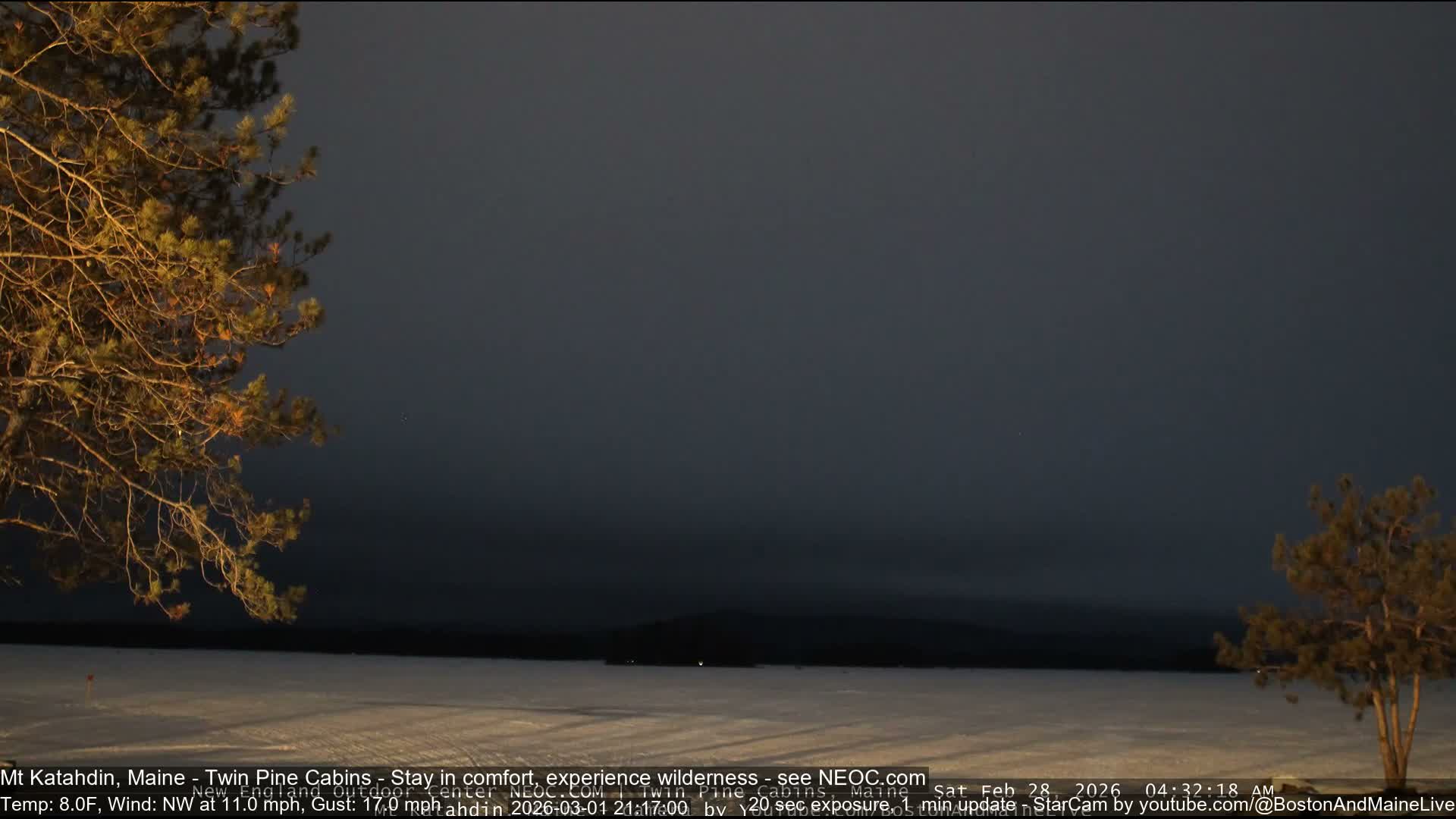 Mt Katahdin Live Cam - Millinocket, Maine, USA
