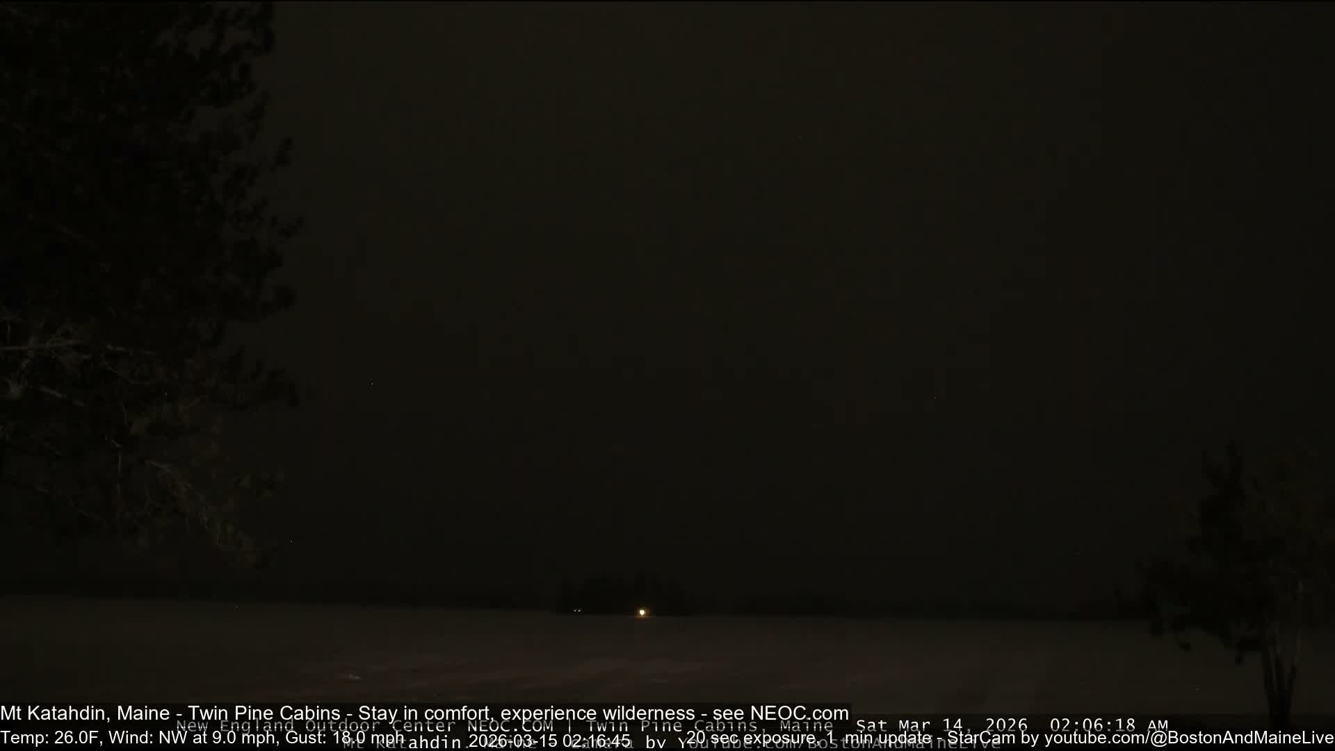 Mt Katahdin Live Cam - Millinocket, Maine, USA