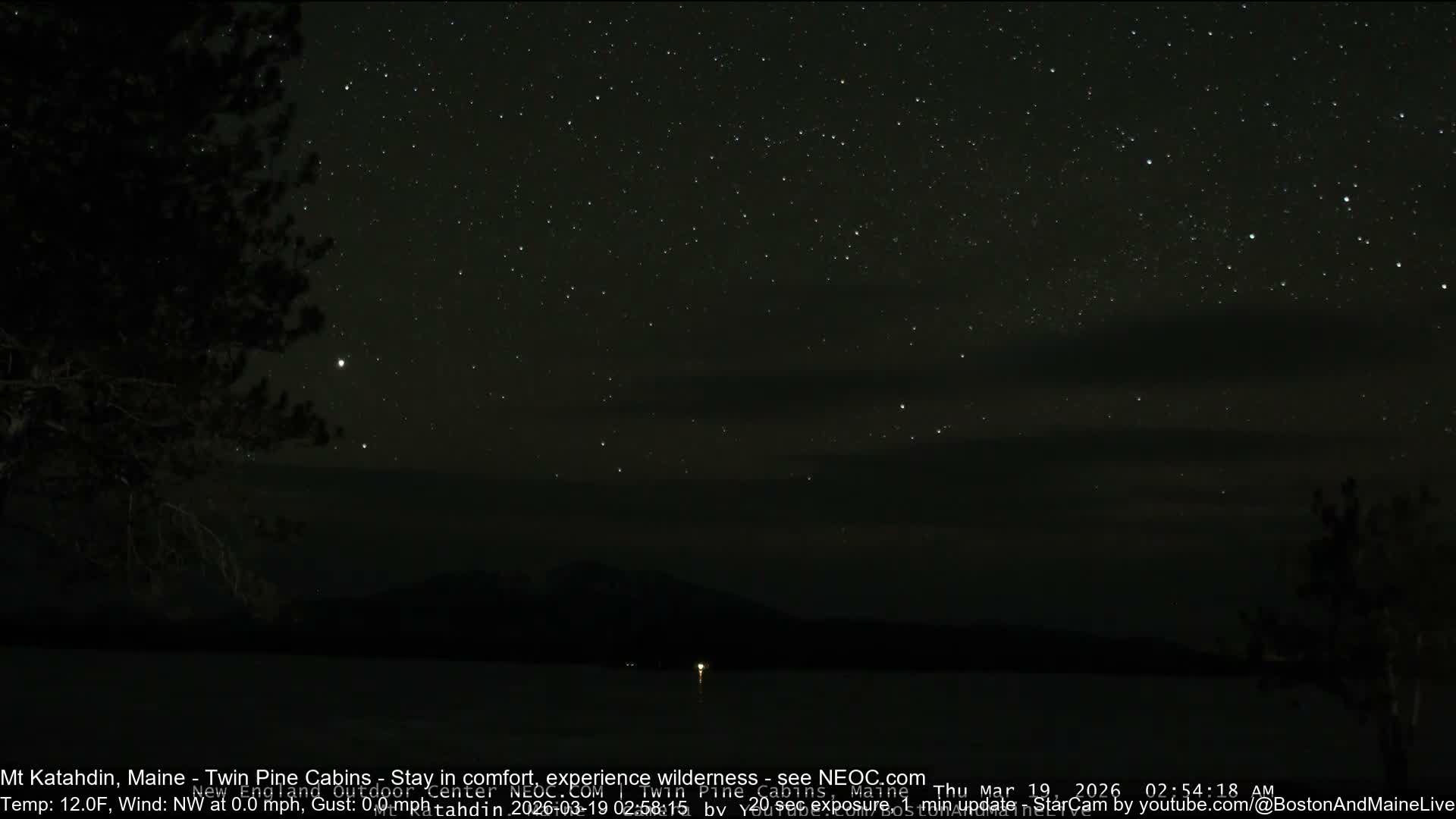 Mt Katahdin Live Cam - Millinocket, Maine, USA
