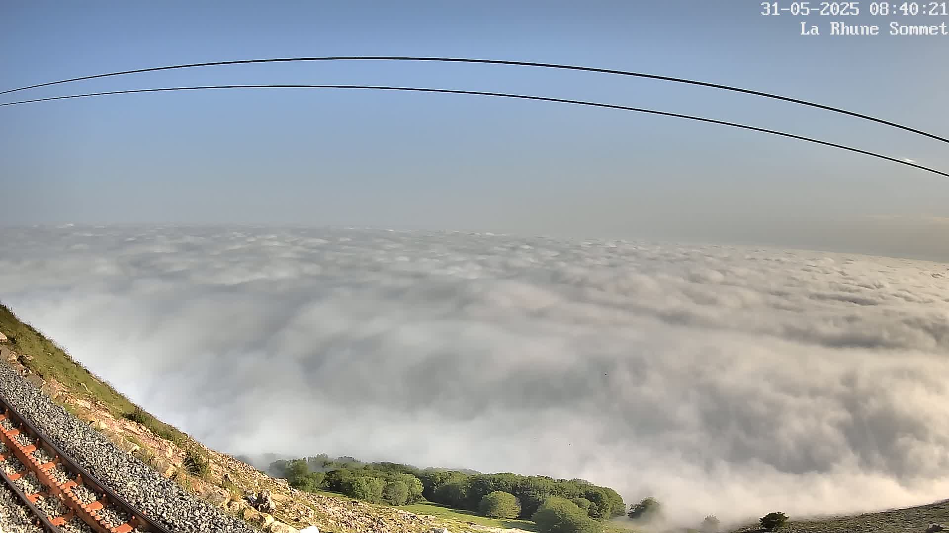 Saint-Jean-de-Luz from Sommet de La Rhune Mountain Summit Panaromic Live Cam - Bayonne, 	Pyrenees-Atlantiques, Nouvelle-Aquitaine, France