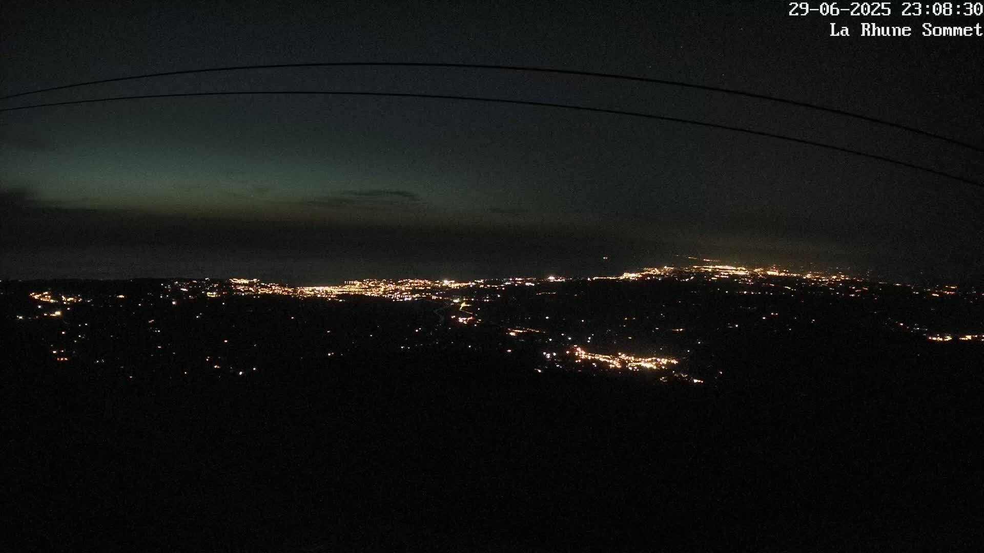 Saint-Jean-de-Luz from Sommet de La Rhune Mountain Summit Panaromic Live Cam - Bayonne, 	Pyrenees-Atlantiques, Nouvelle-Aquitaine, France