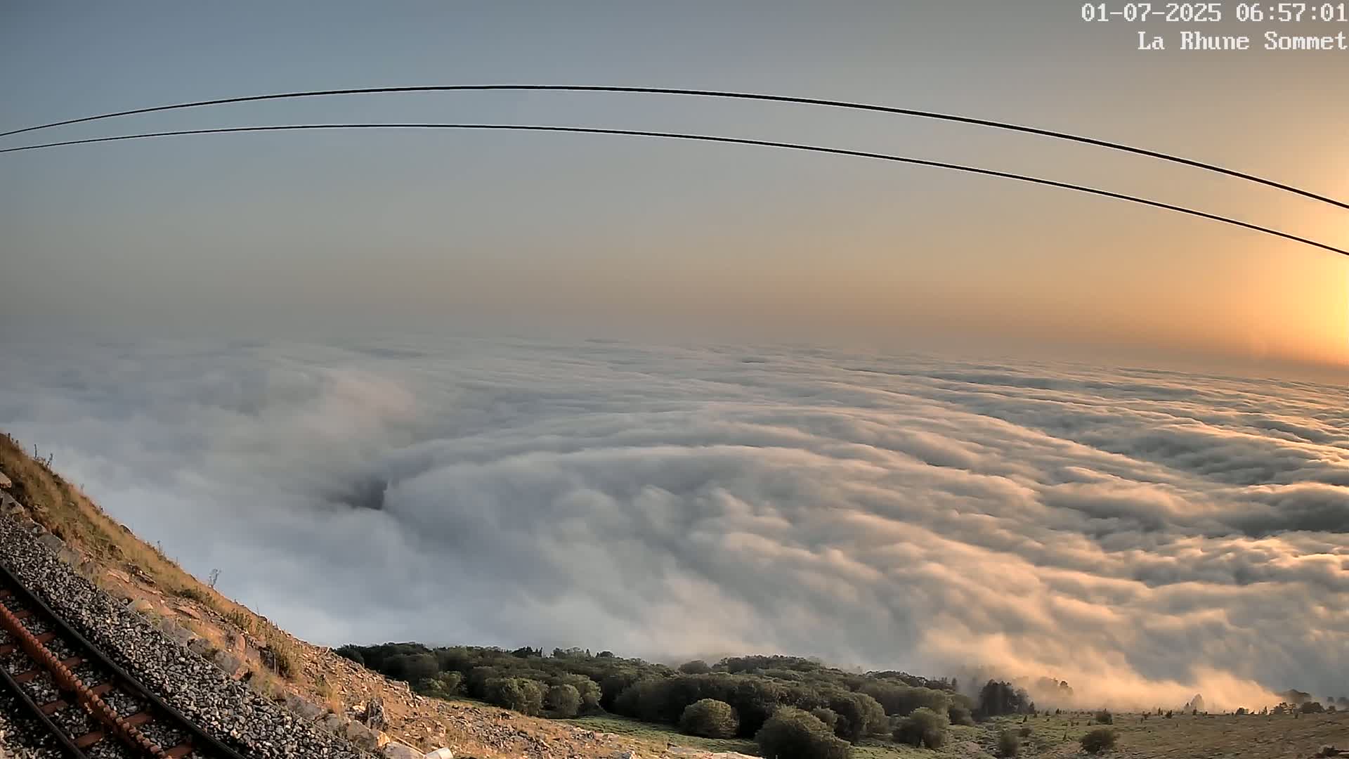 Saint-Jean-de-Luz from Sommet de La Rhune Mountain Summit Panaromic Live Cam - Bayonne, 	Pyrenees-Atlantiques, Nouvelle-Aquitaine, France