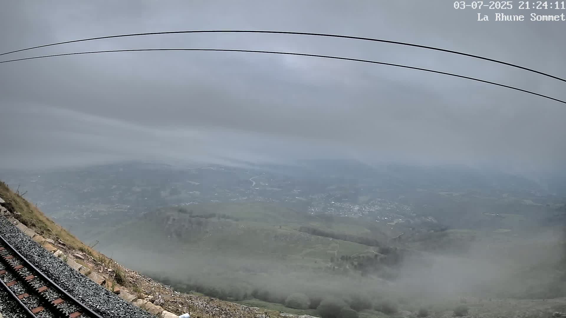 Saint-Jean-de-Luz from Sommet de La Rhune Mountain Summit Panaromic Live Cam - Bayonne, 	Pyrenees-Atlantiques, Nouvelle-Aquitaine, France