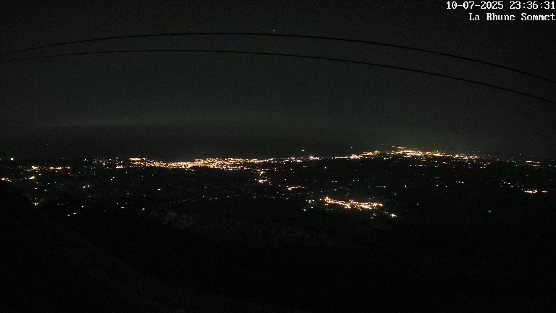 Saint-Jean-de-Luz from Sommet de La Rhune Mountain Summit Panaromic Live Cam - Bayonne, 	Pyrenees-Atlantiques, Nouvelle-Aquitaine, France