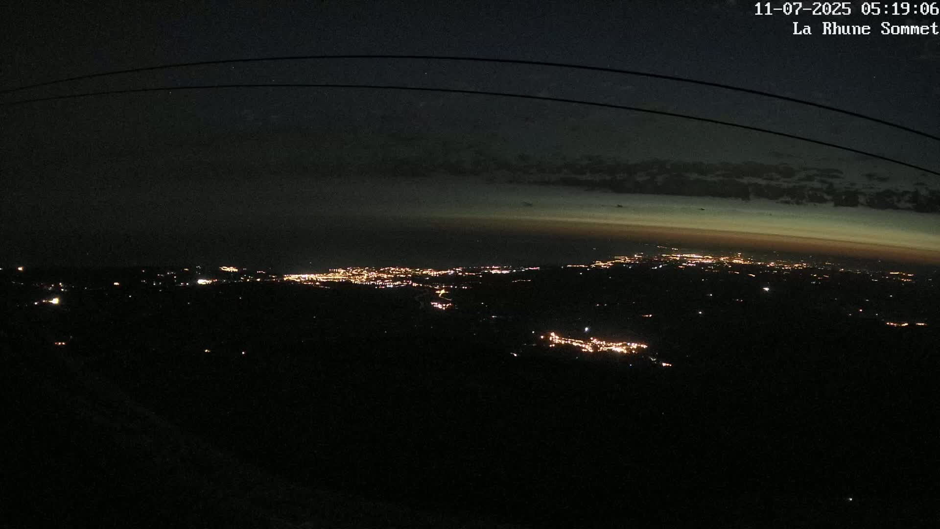 Saint-Jean-de-Luz from Sommet de La Rhune Mountain Summit Panaromic Live Cam - Bayonne, 	Pyrenees-Atlantiques, Nouvelle-Aquitaine, France