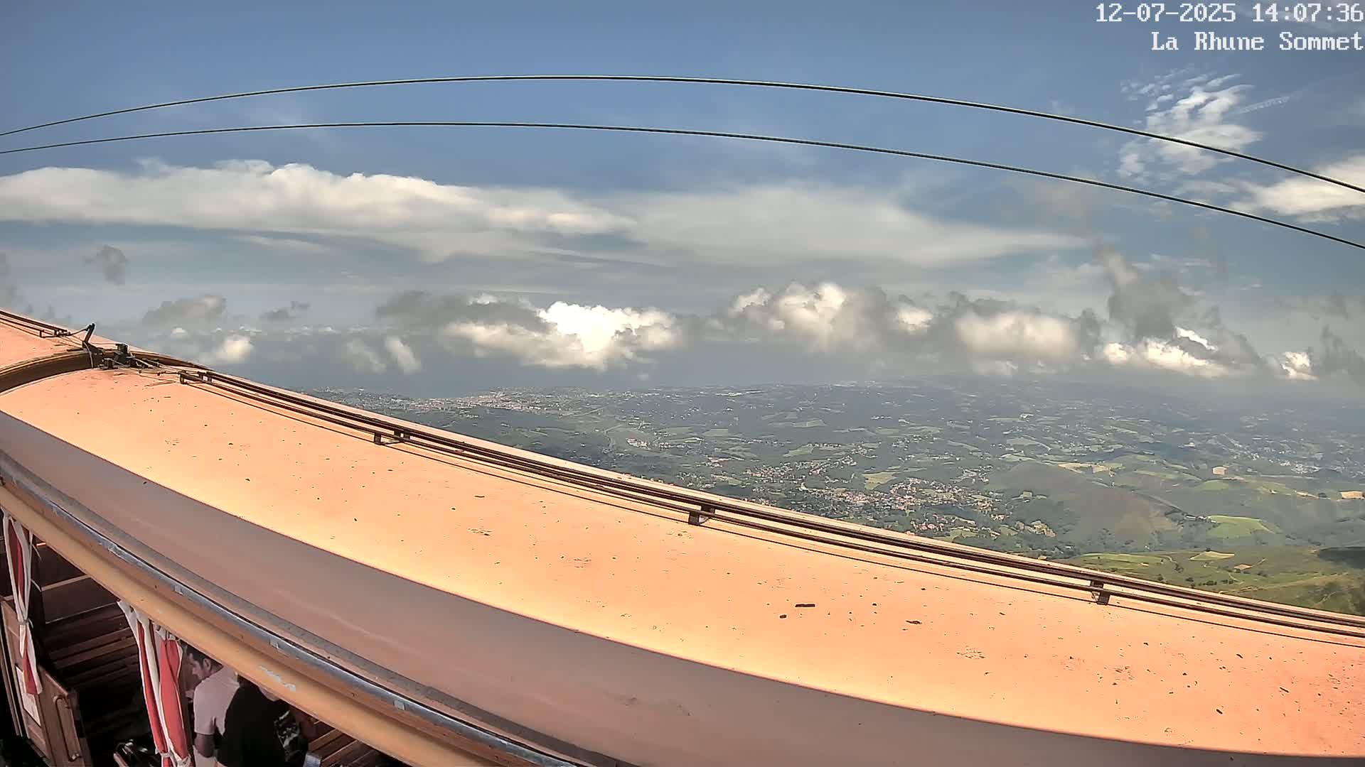 Saint-Jean-de-Luz from Sommet de La Rhune Mountain Summit Panaromic Live Cam - Bayonne, 	Pyrenees-Atlantiques, Nouvelle-Aquitaine, France