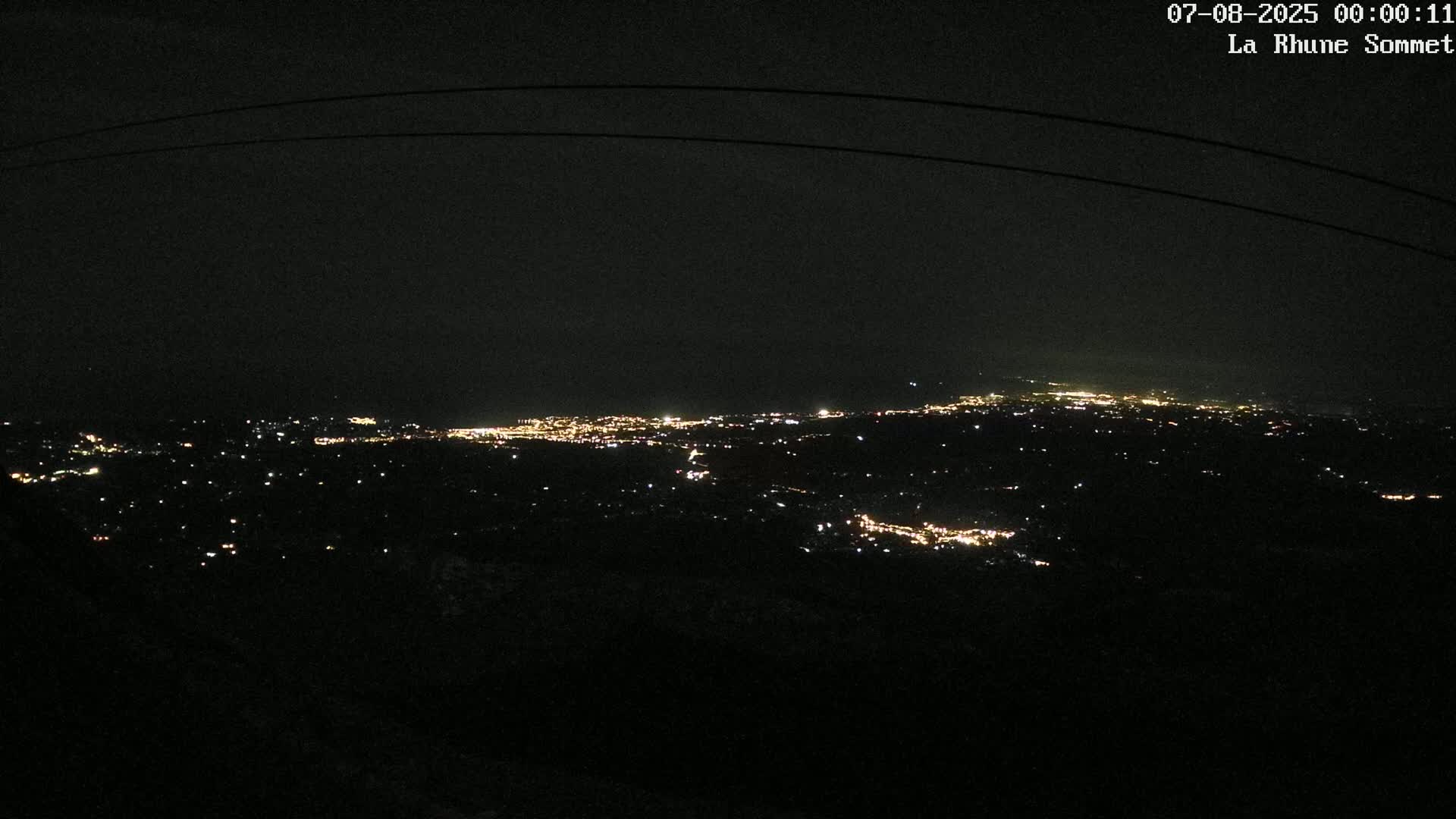 Saint-Jean-de-Luz from Sommet de La Rhune Mountain Summit Panaromic Live Cam - Bayonne, 	Pyrenees-Atlantiques, Nouvelle-Aquitaine, France