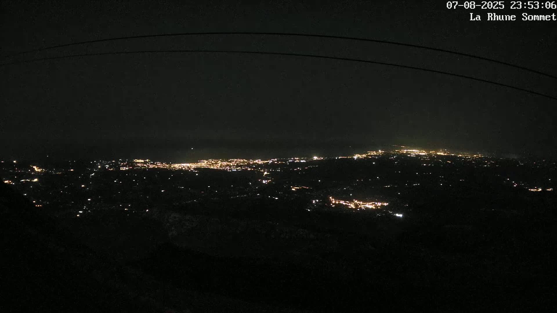 Saint-Jean-de-Luz from Sommet de La Rhune Mountain Summit Panaromic Live Cam - Bayonne, 	Pyrenees-Atlantiques, Nouvelle-Aquitaine, France