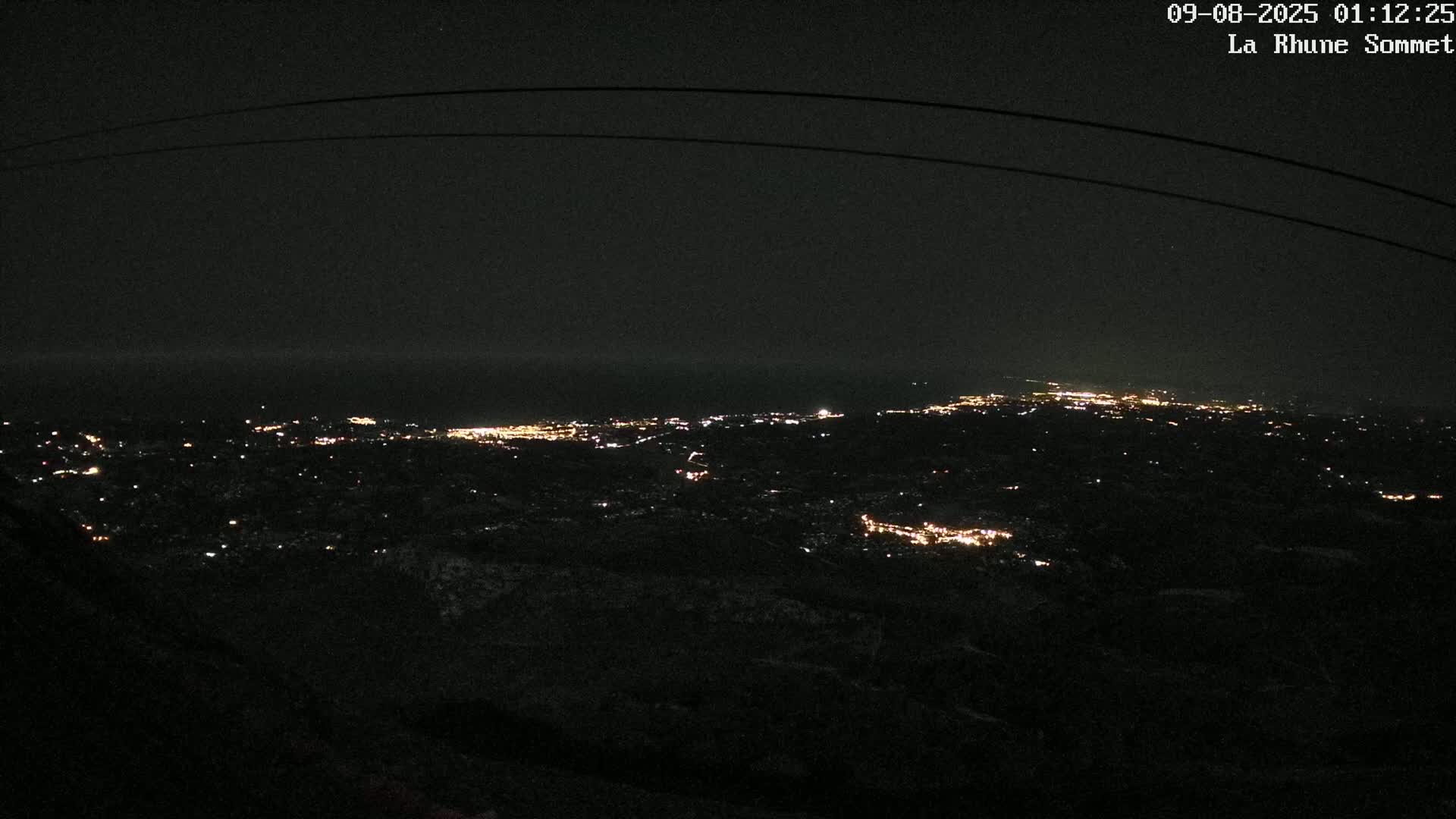 Saint-Jean-de-Luz from Sommet de La Rhune Mountain Summit Panaromic Live Cam - Bayonne, 	Pyrenees-Atlantiques, Nouvelle-Aquitaine, France