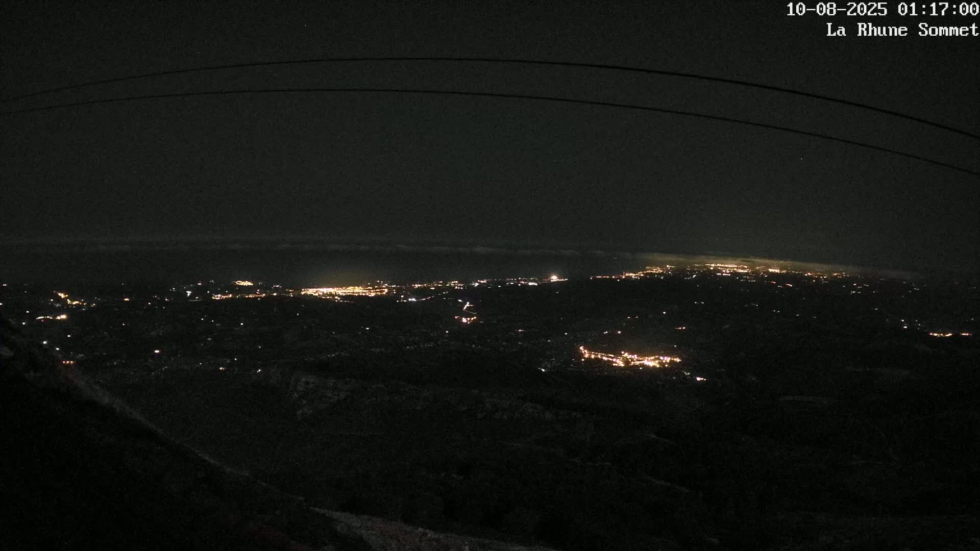 Saint-Jean-de-Luz from Sommet de La Rhune Mountain Summit Panaromic Live Cam - Bayonne, 	Pyrenees-Atlantiques, Nouvelle-Aquitaine, France