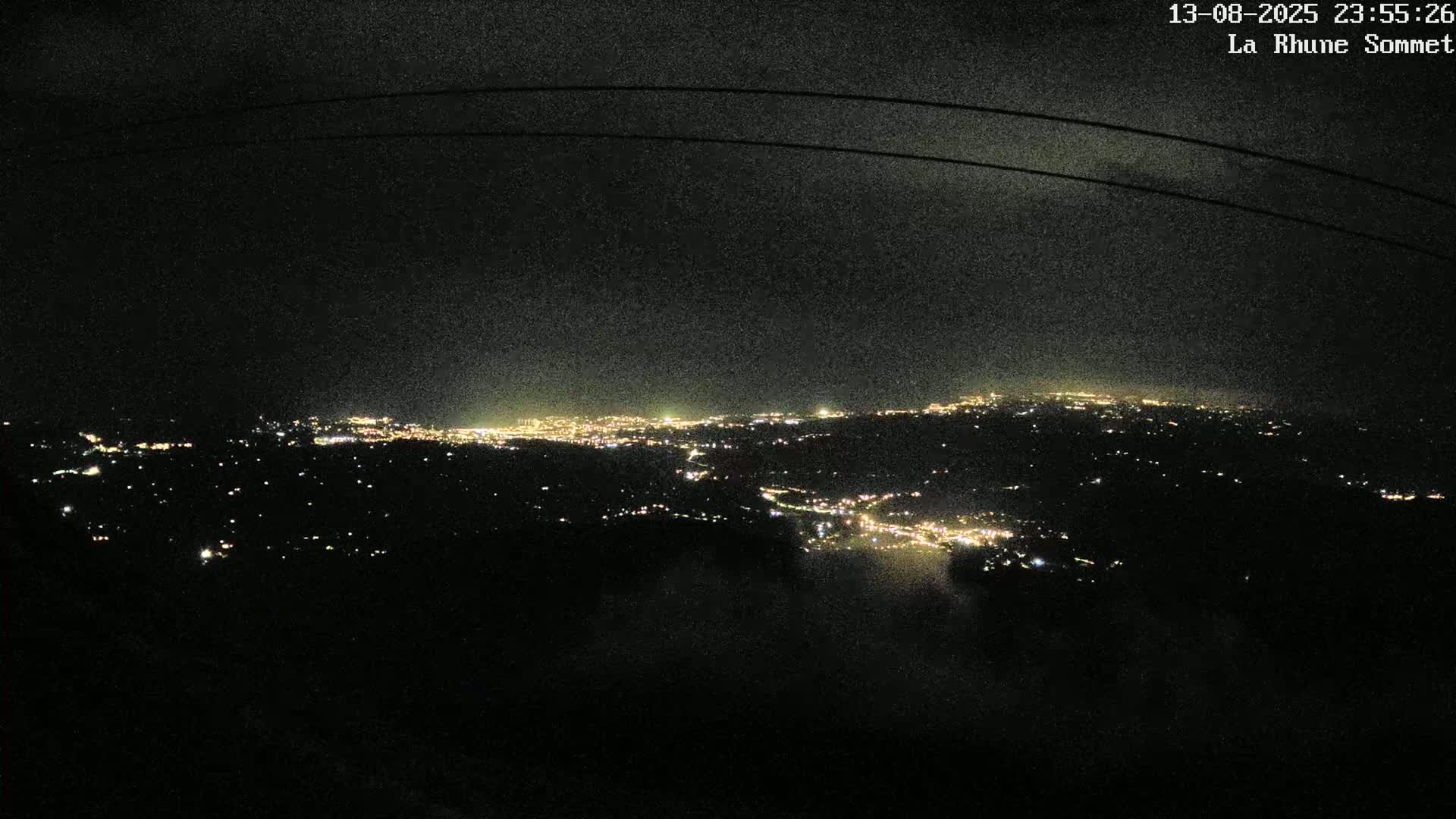 Saint-Jean-de-Luz from Sommet de La Rhune Mountain Summit Panaromic Live Cam - Bayonne, 	Pyrenees-Atlantiques, Nouvelle-Aquitaine, France