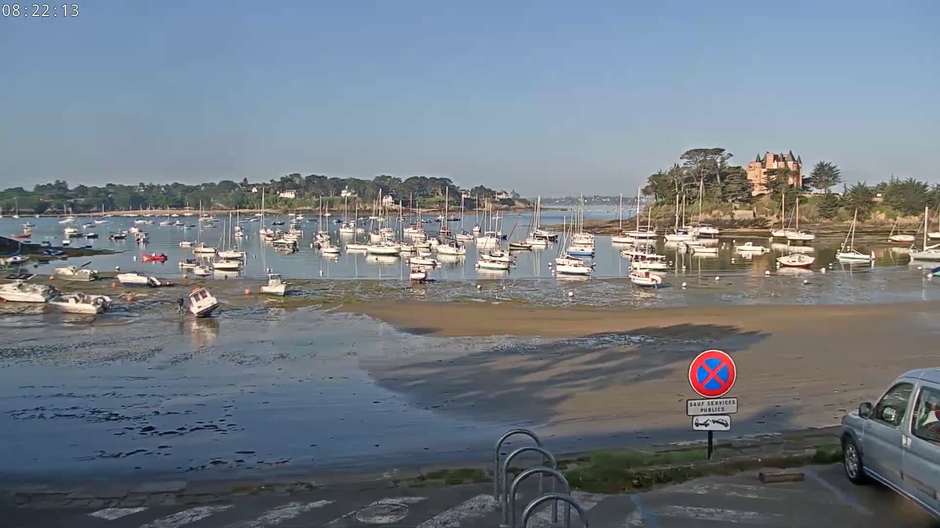 Saint-Briac-sur-Mer, Port & Plage de Bechet Live Cam - Saint-Malo, Ille-et-Vilaine, Bretagne, France