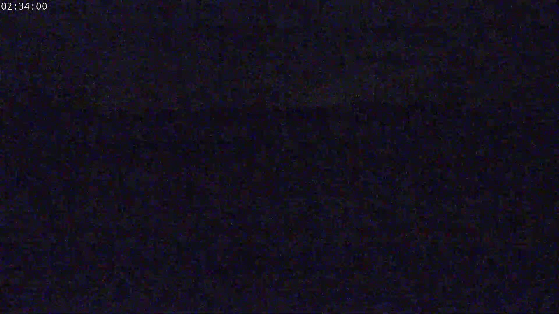 A dark, grainy image shows a nighttime scene with low light conditions.