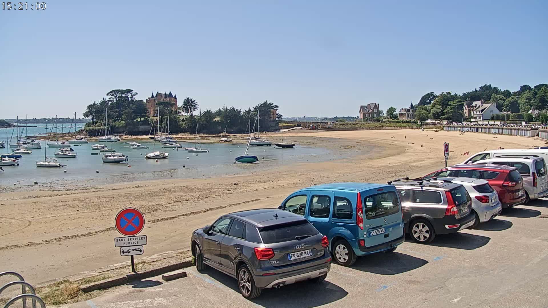 Saint-Briac-sur-Mer, Port & Plage de Bechet Live Cam - Saint-Malo, Ille-et-Vilaine, Bretagne, France