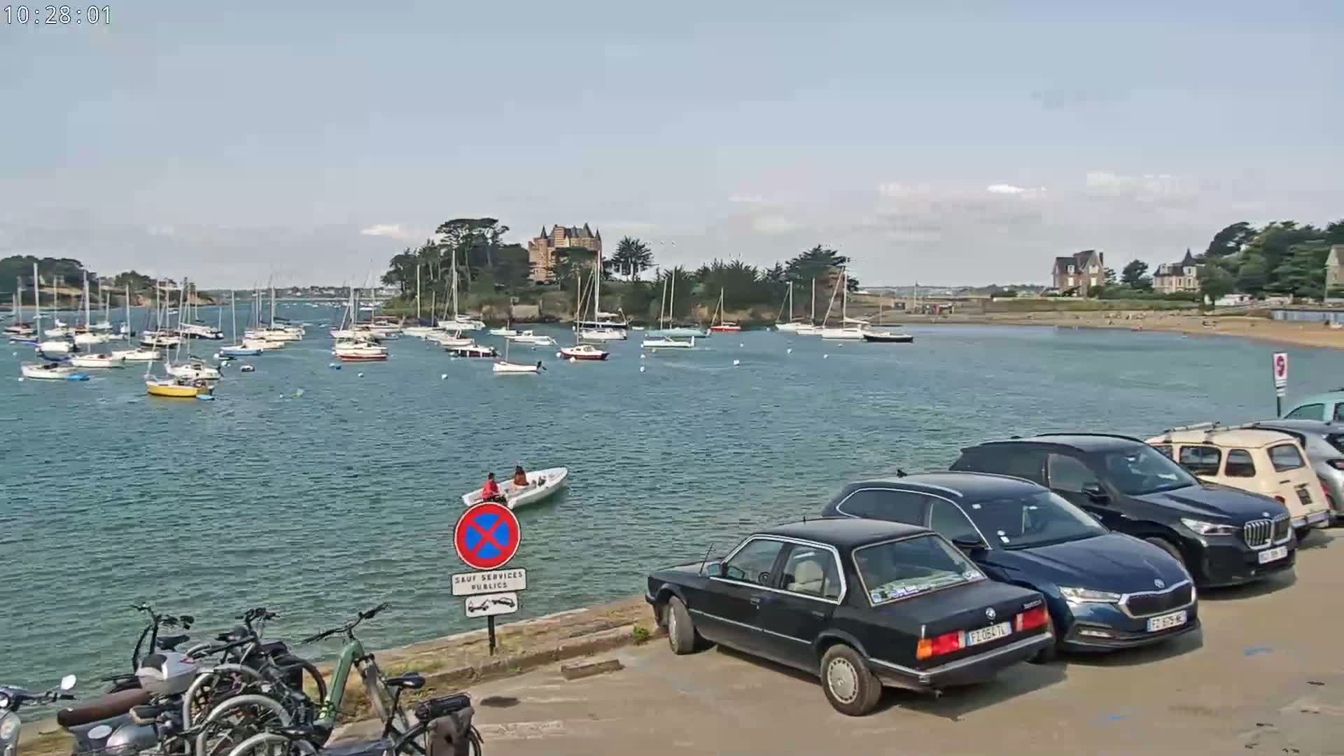 Saint-Briac-sur-Mer, Port & Plage de Bechet Live Cam - Saint-Malo, Ille-et-Vilaine, Bretagne, France