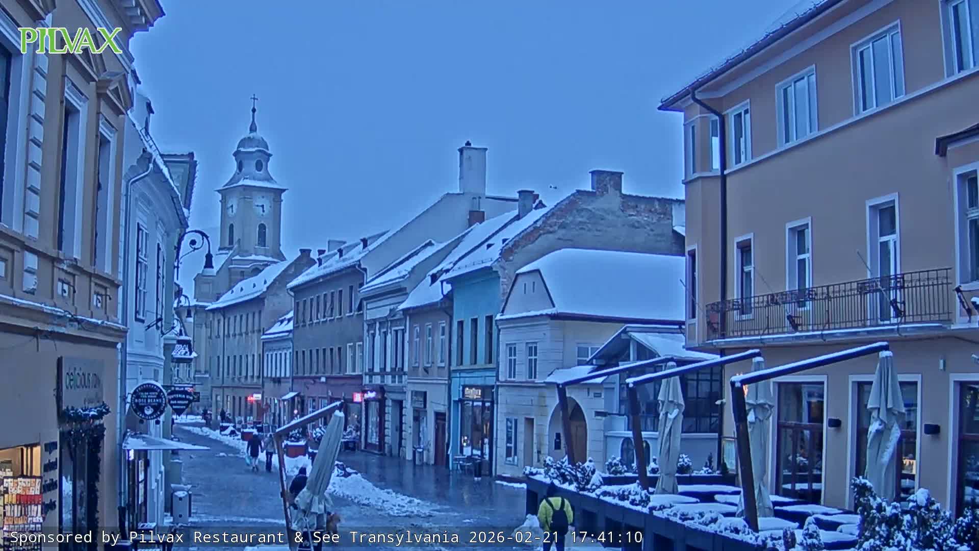 Braşov Old Town, Strada Michael Weiss Street, Brasov Live Cam  - Centrul Vechi, Braşov, Romania