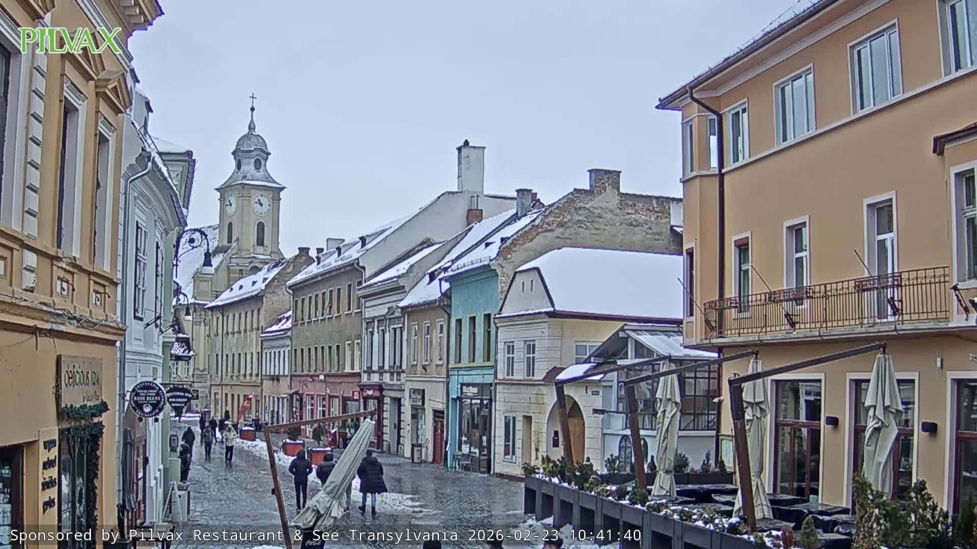 Braşov Old Town, Strada Michael Weiss Street, Brasov Live Cam  - Centrul Vechi, Braşov, Romania