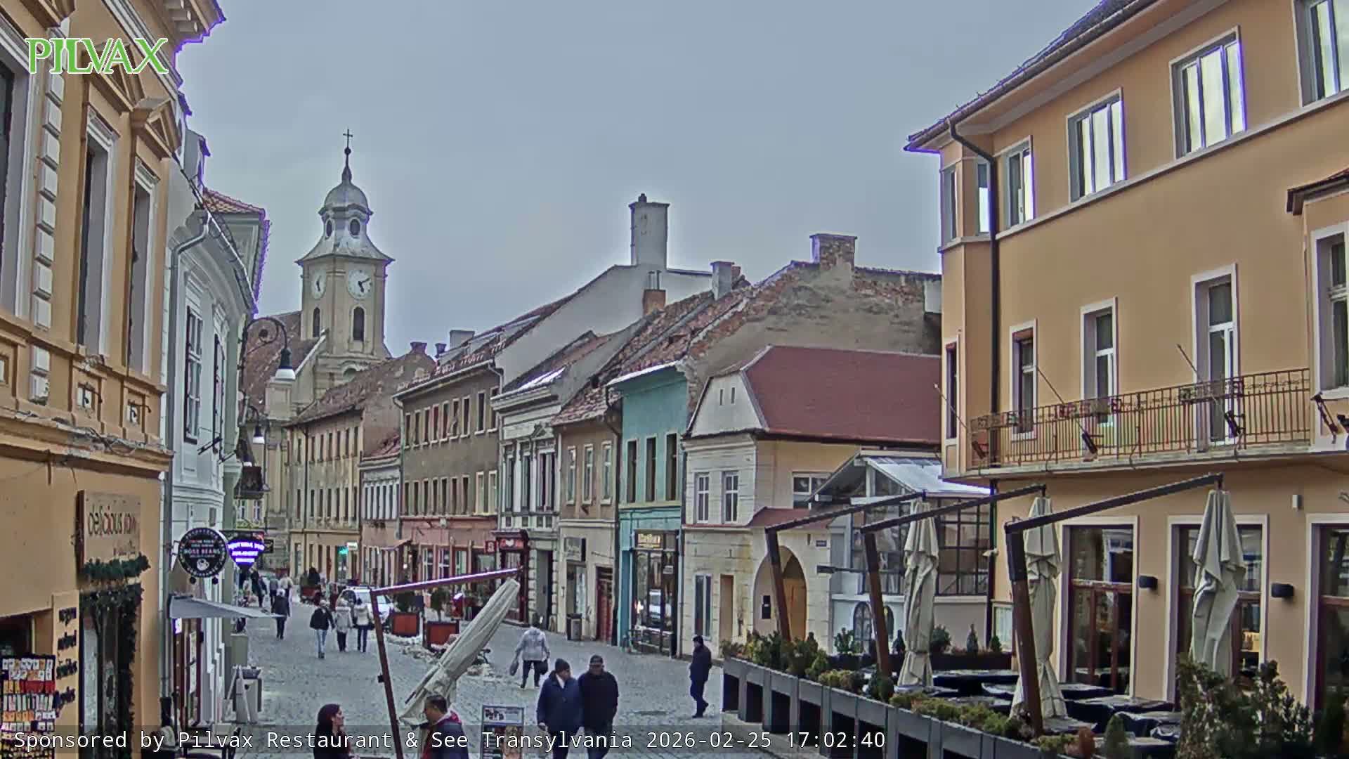 Braşov Old Town, Strada Michael Weiss Street, Brasov Live Cam  - Centrul Vechi, Braşov, Romania