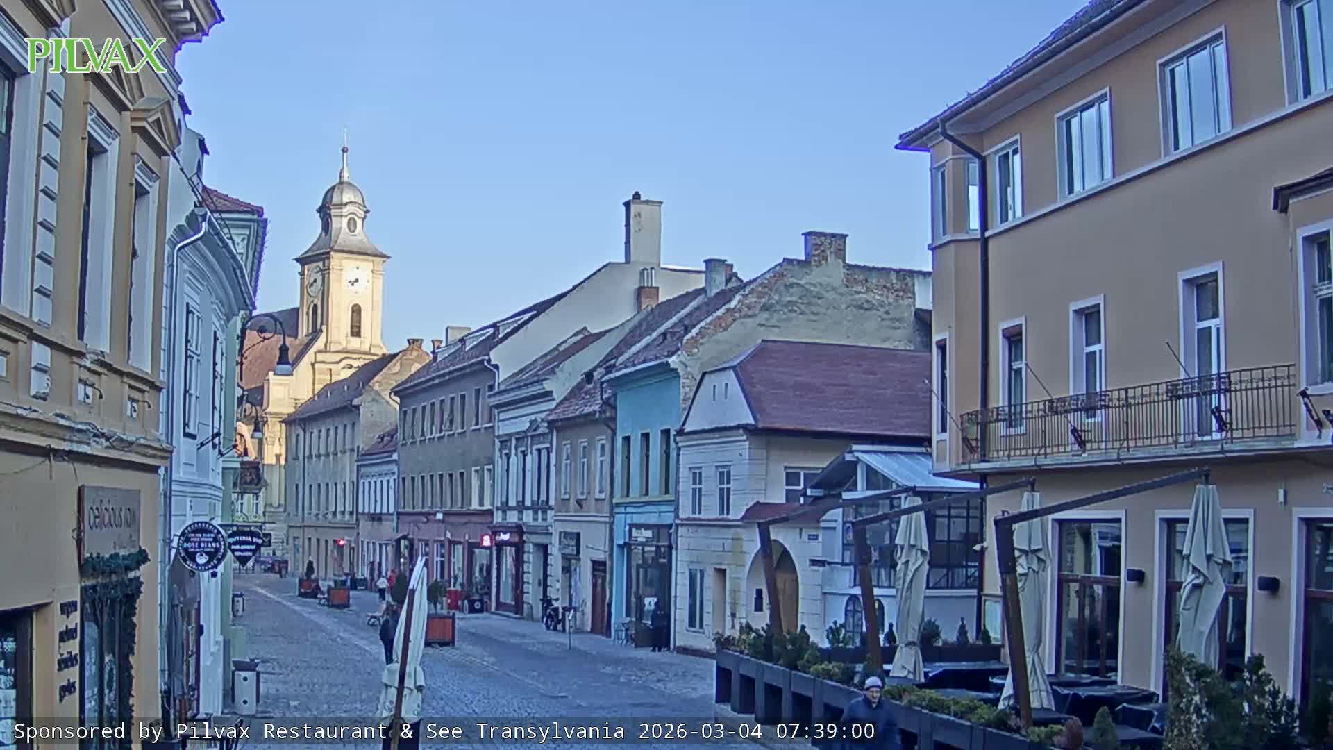 Braşov Old Town, Strada Michael Weiss Street, Brasov Live Cam  - Centrul Vechi, Braşov, Romania