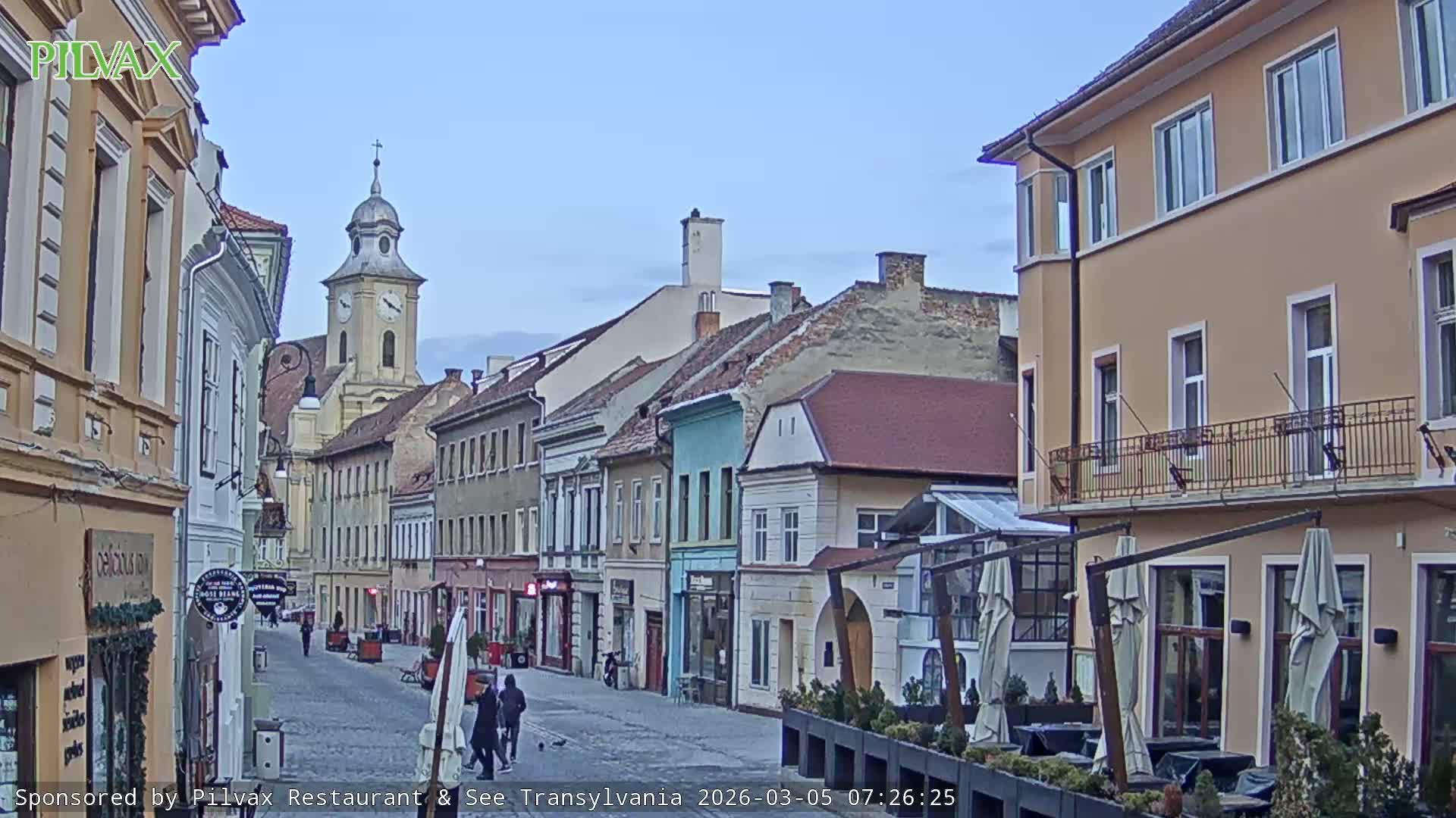 Braşov Old Town, Strada Michael Weiss Street, Brasov Live Cam  - Centrul Vechi, Braşov, Romania