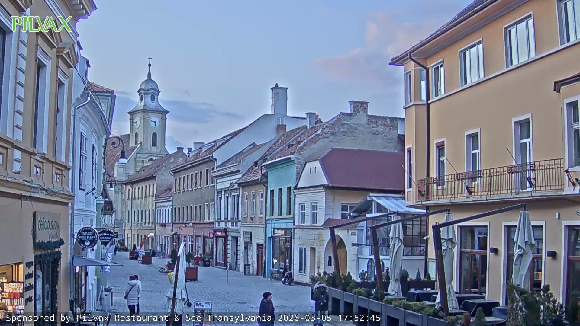 Braşov Old Town, Strada Michael Weiss Street, Brasov Live Cam  - Centrul Vechi, Braşov, Romania