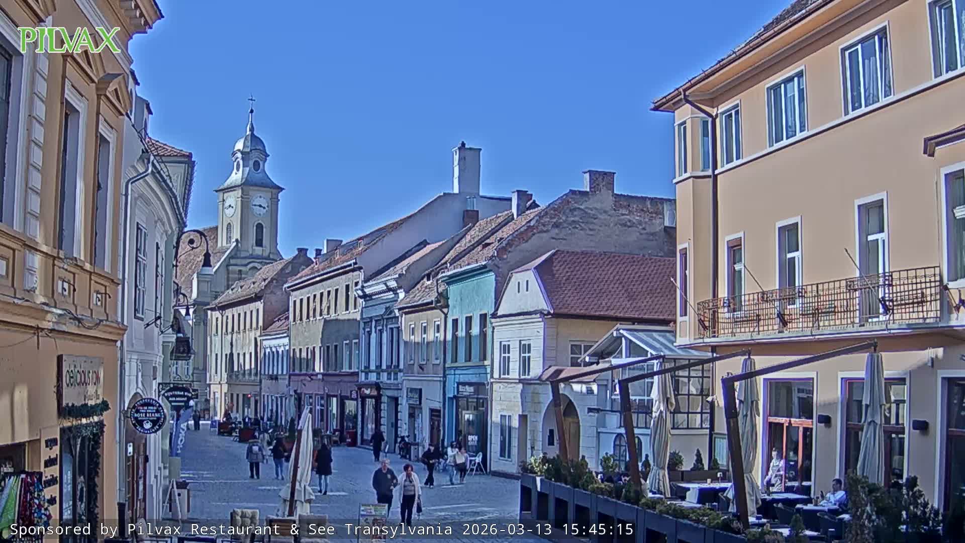 Braşov Old Town, Strada Michael Weiss Street, Brasov Live Cam  - Centrul Vechi, Braşov, Romania