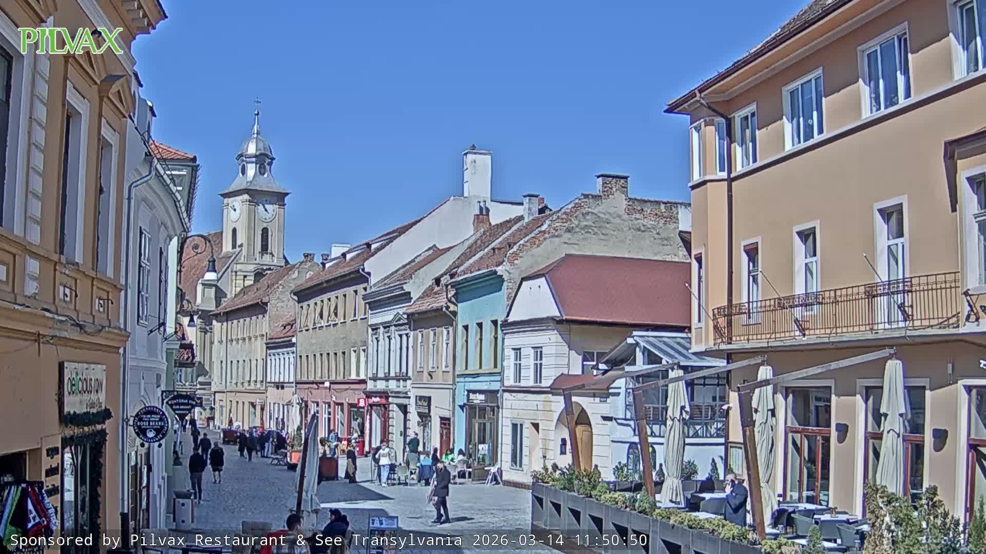 Braşov Old Town, Strada Michael Weiss Street, Brasov Live Cam  - Centrul Vechi, Braşov, Romania