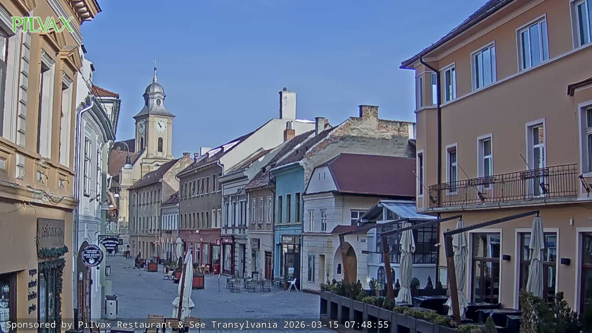 Braşov Old Town, Strada Michael Weiss Street, Brasov Live Cam  - Centrul Vechi, Braşov, Romania